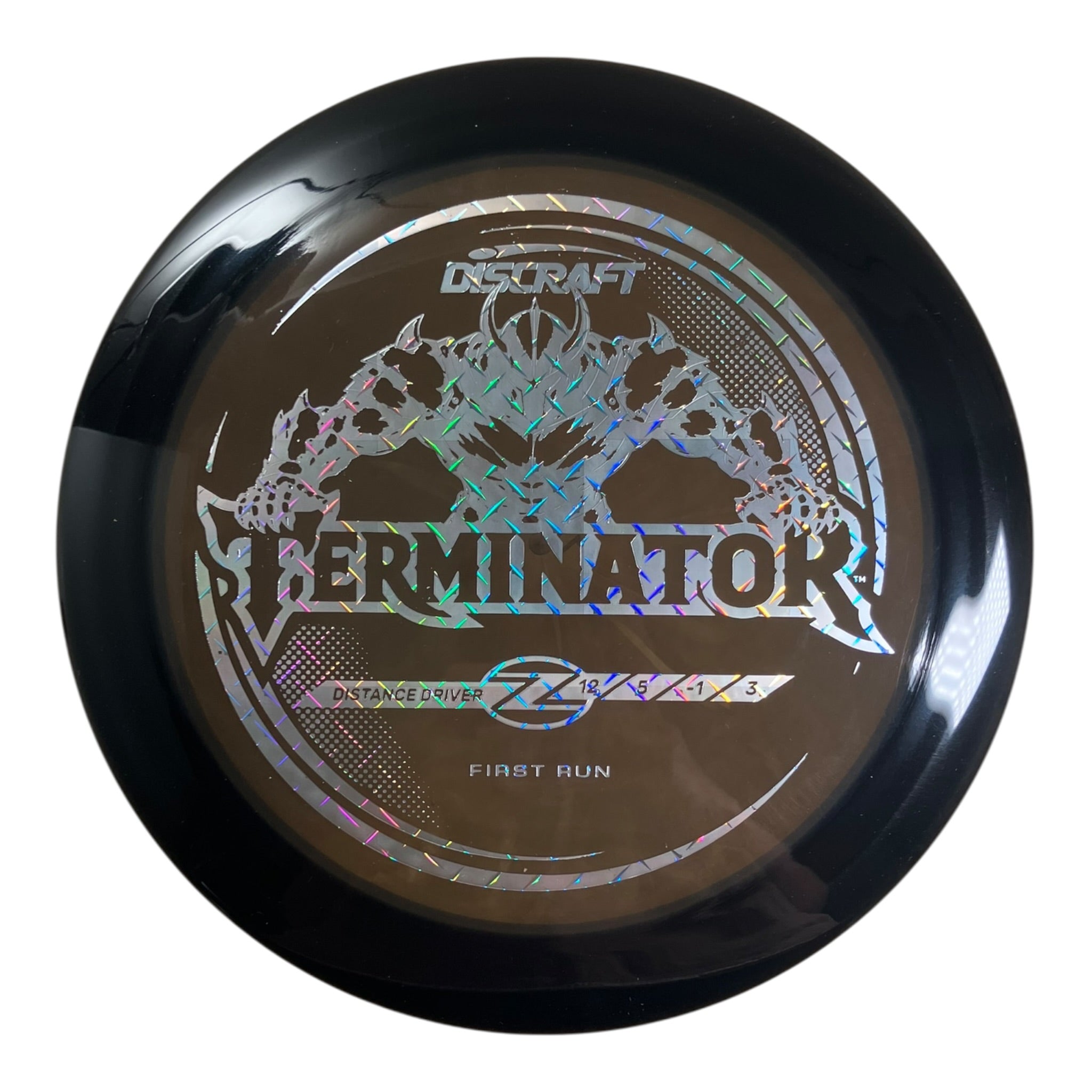 Discraft Terminator | Z Line | Black/Metal 173g (First Run) Disc Golf