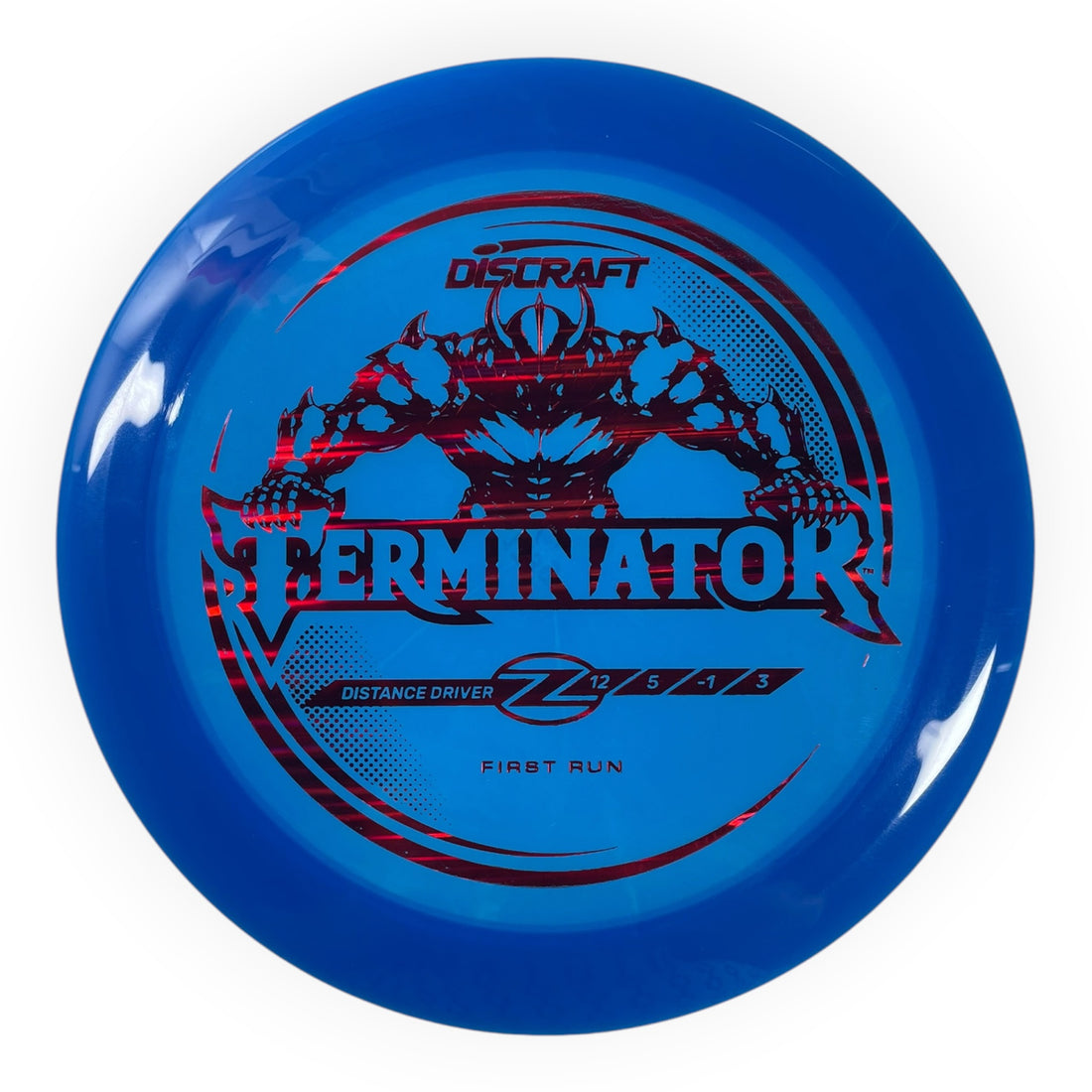 Discraft Terminator | Z Line | Blue/Red Holo 173g (First Run) Disc Golf