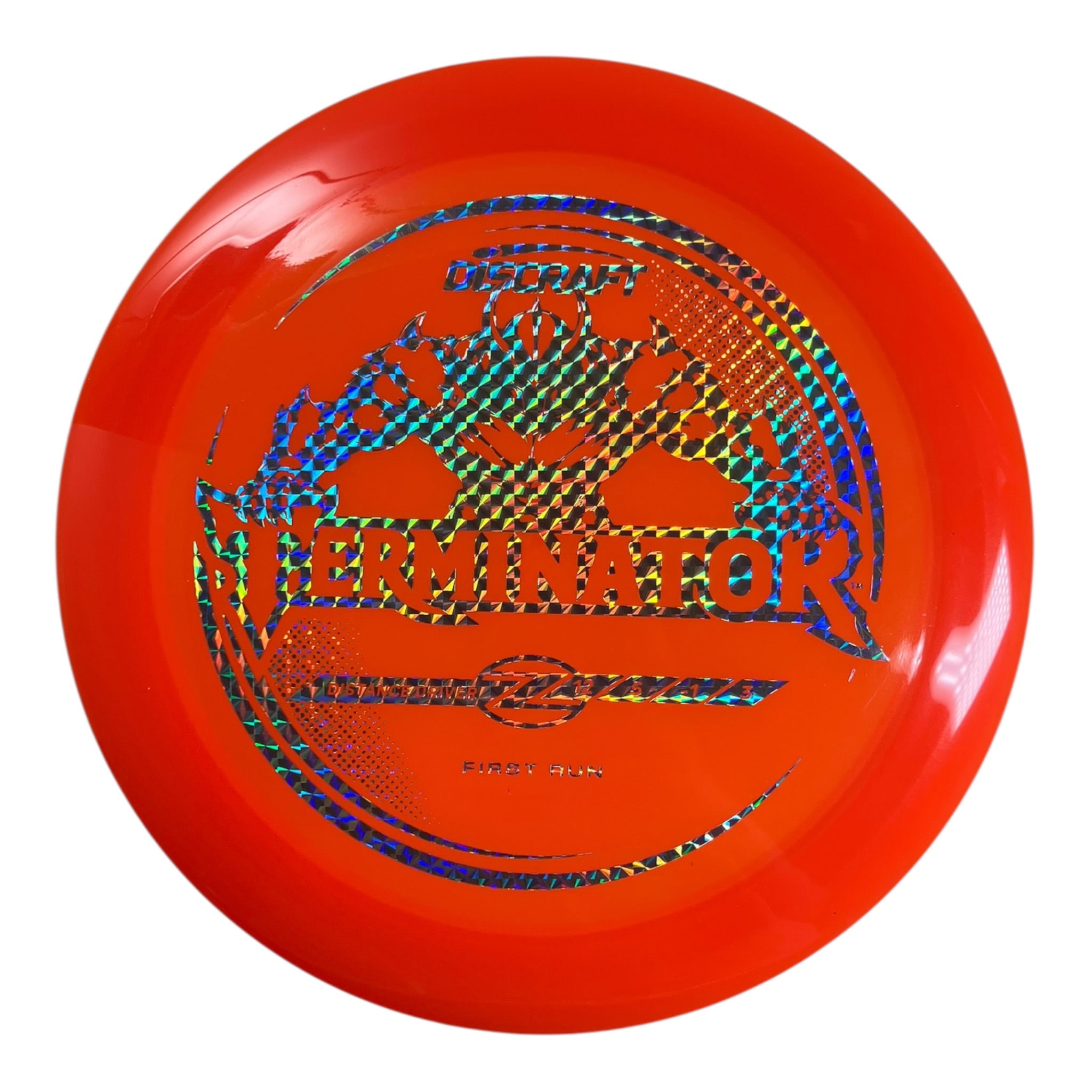 Discraft Terminator | Z Line | Orange/Holo 172g (First Run) Disc Golf
