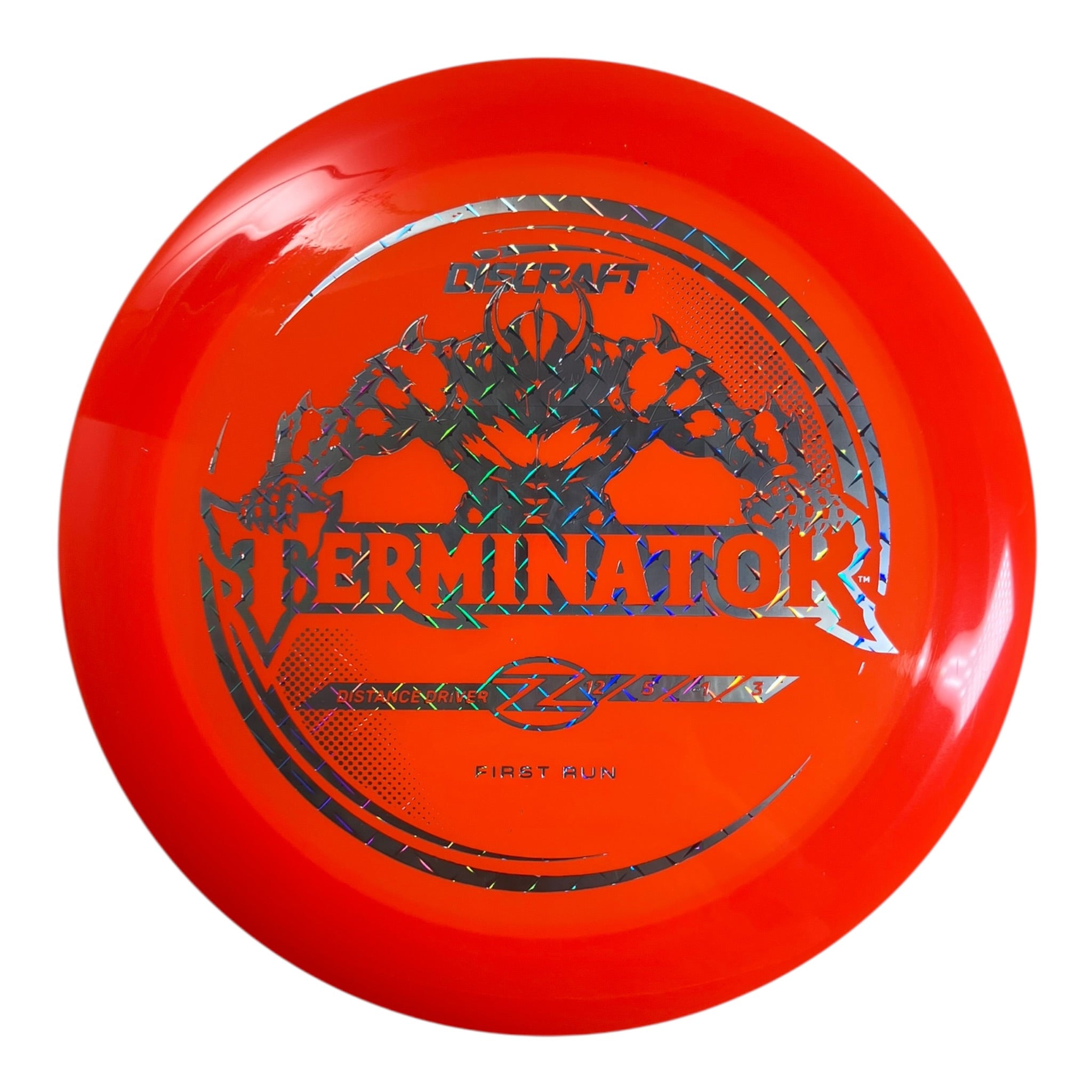 Discraft Terminator | Z Line | Orange/Metal 175g (First Run) Disc Golf