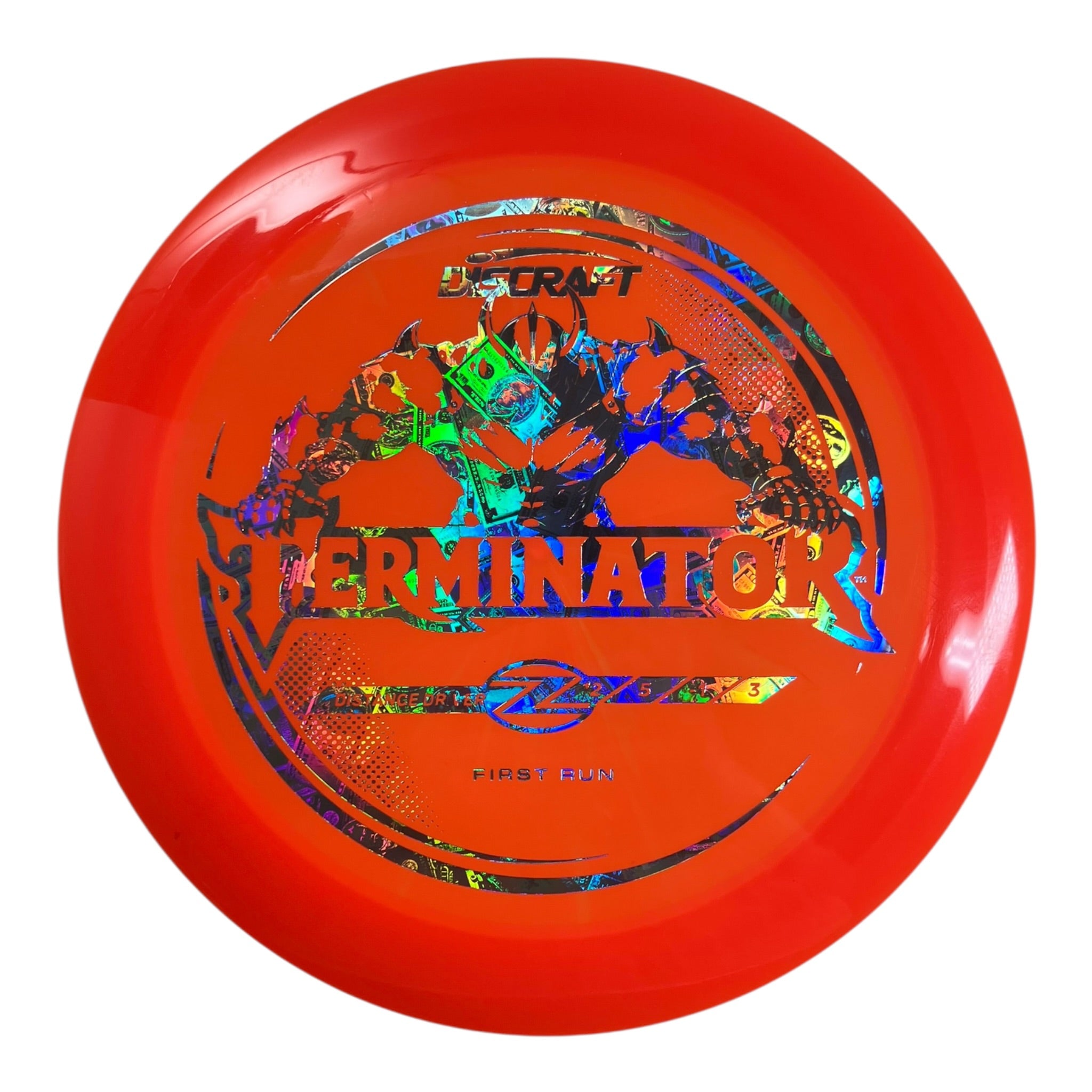 Discraft Terminator | Z Line | Orange/Money 175g (First Run) Disc Golf
