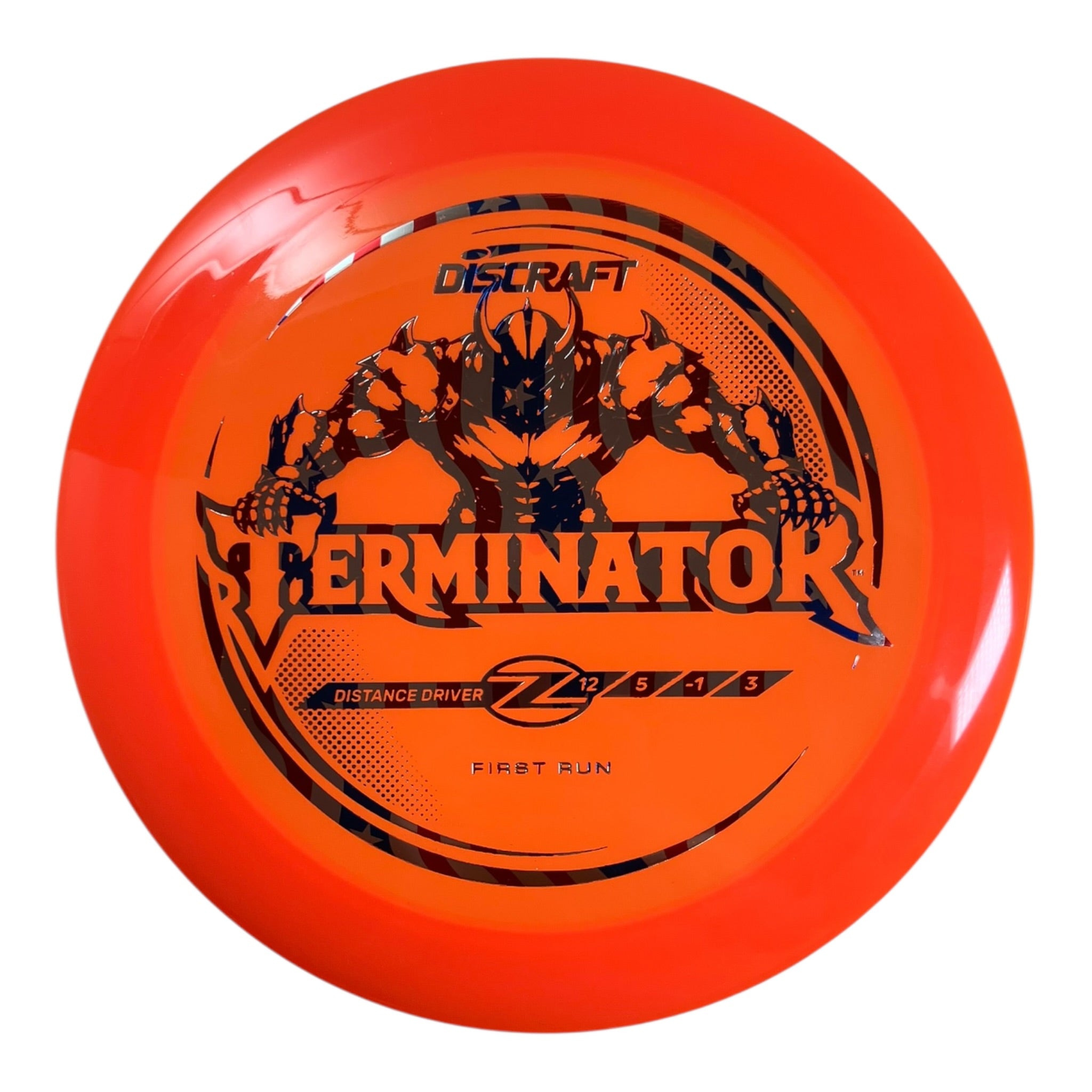 Discraft Terminator | Z Line | Orange/USA 171g (First Run) Disc Golf