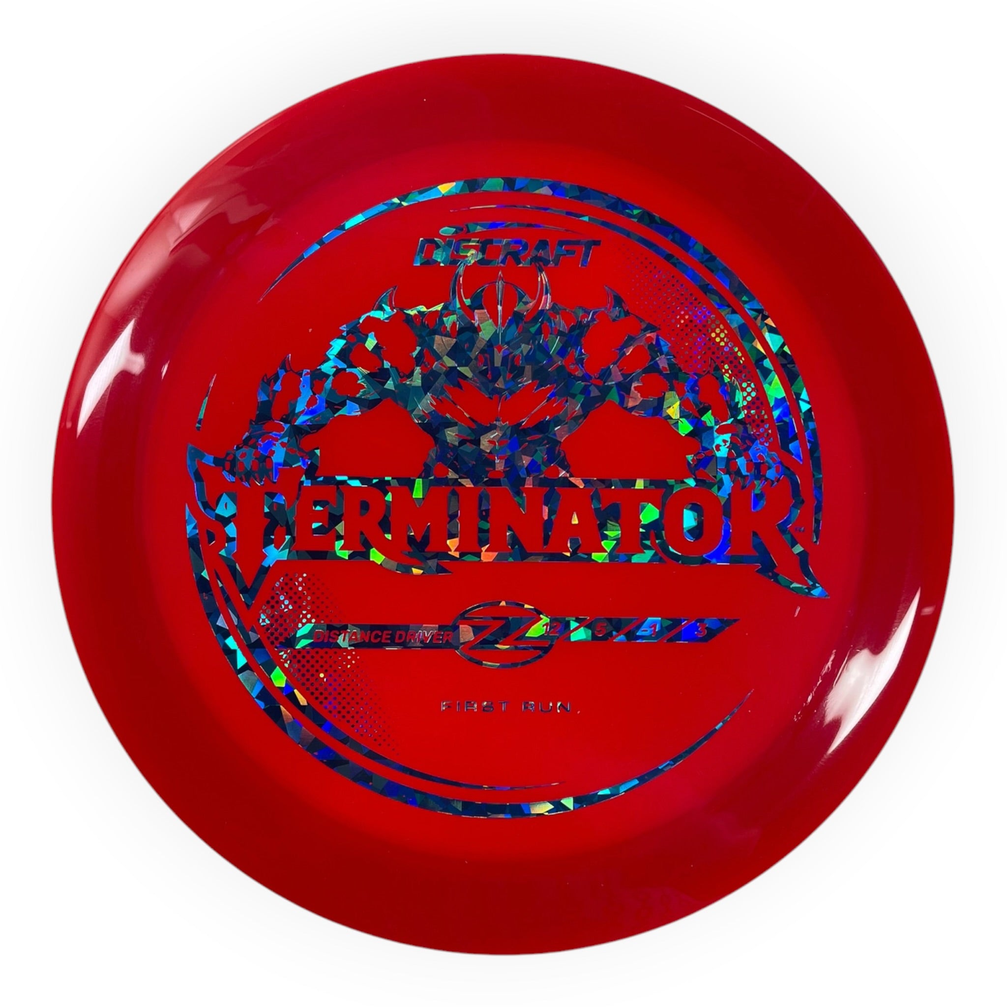 Discraft Terminator | Z Line | Red/Blue Holo 172g (First Run) Disc Golf