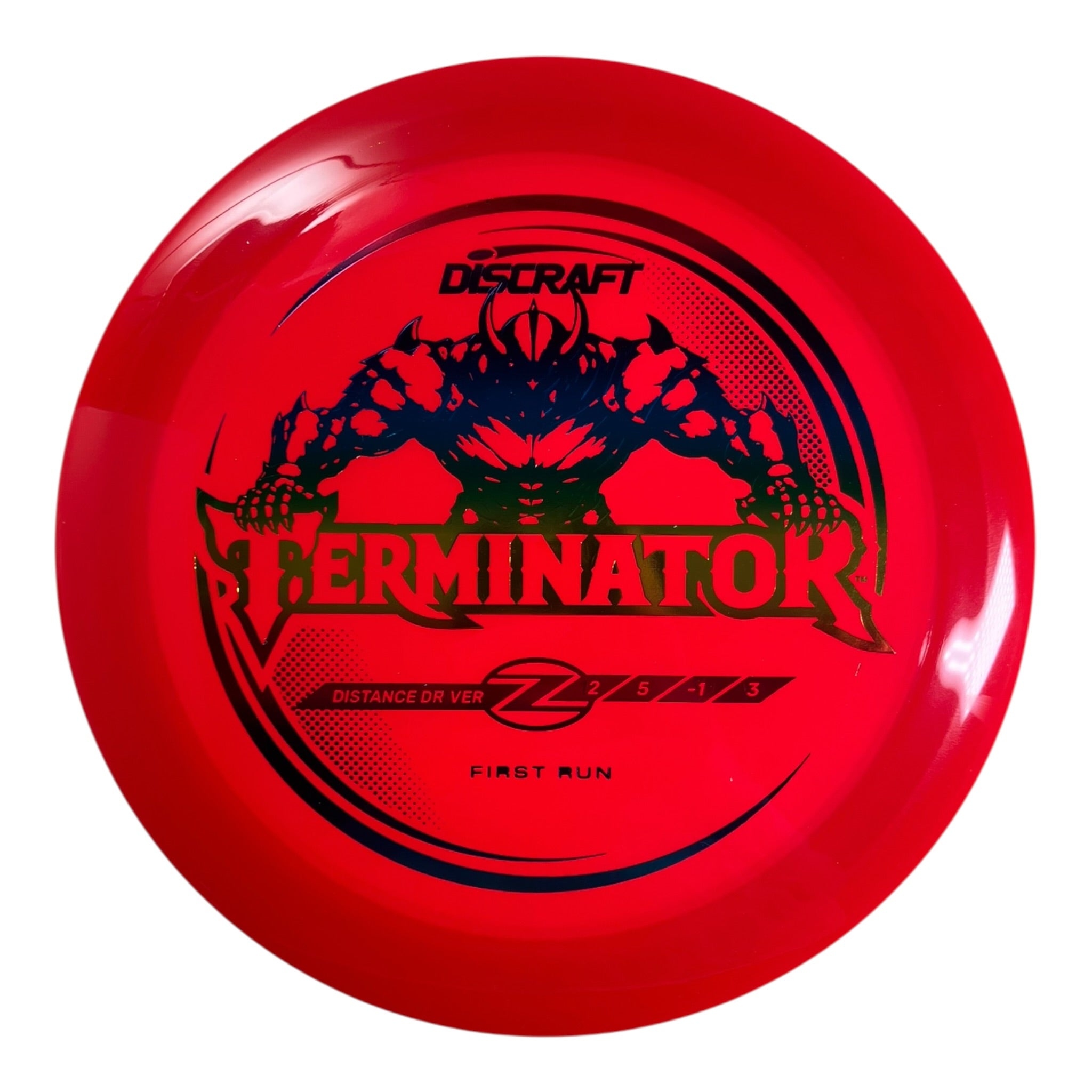 Discraft Terminator | Z Line | Red/Rainbow 174g (First Run) Disc Golf