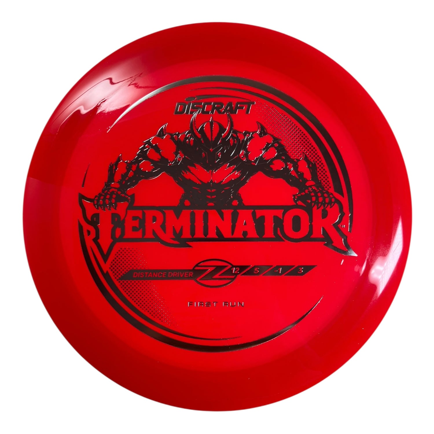 Discraft Terminator | Z Line | Red/Silver 172g (First Run) Disc Golf