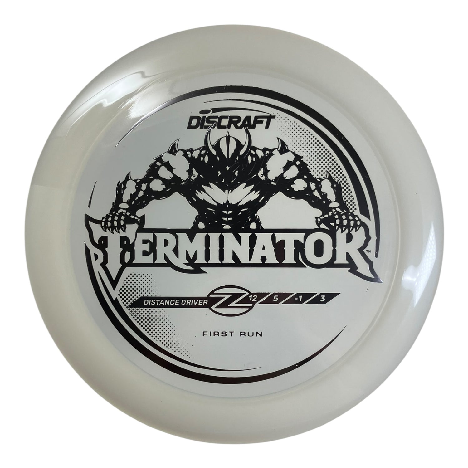 Discraft Terminator | Z Line | White/Silver 172g (First Run) Disc Golf