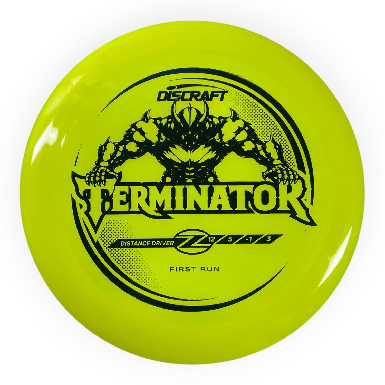 Discraft Terminator | Z Line | Yellow/Blue 175g (First Run) Disc Golf