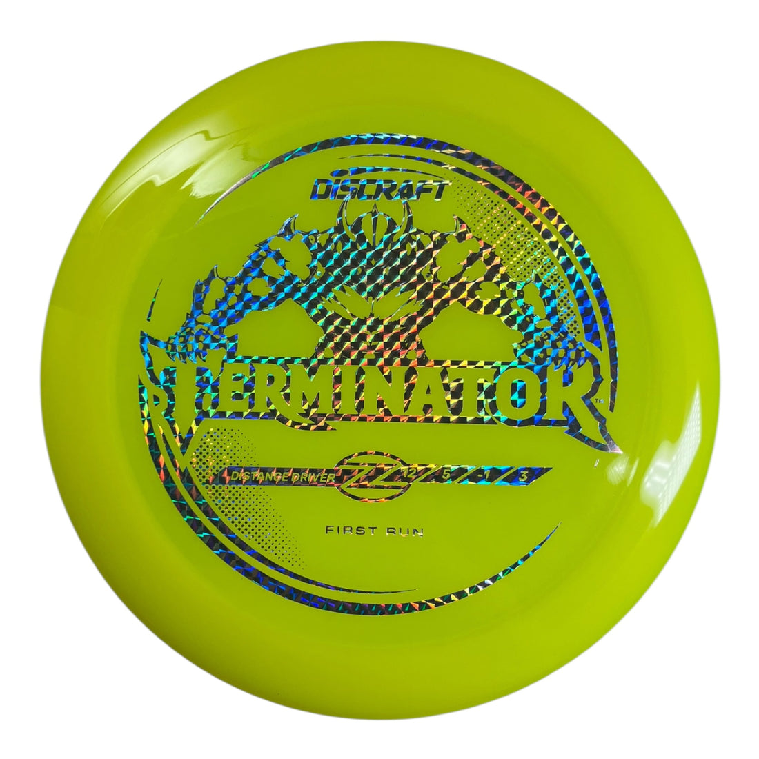 Discraft Terminator | Z Line | Yellow/Holo 171g (First Run) Disc Golf