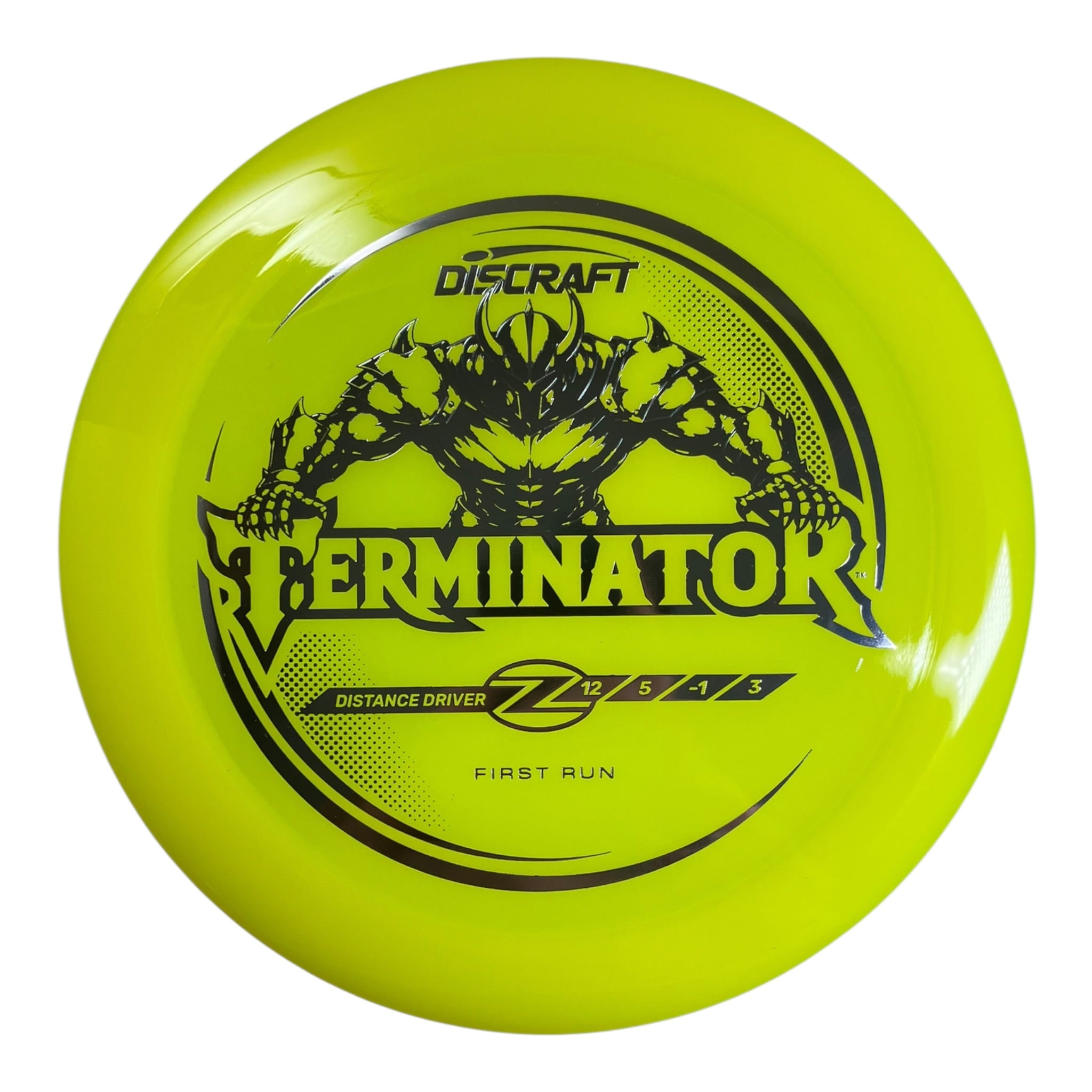 Discraft Terminator | Z Line | Yellow/Silver 173g (First Run) Disc Golf