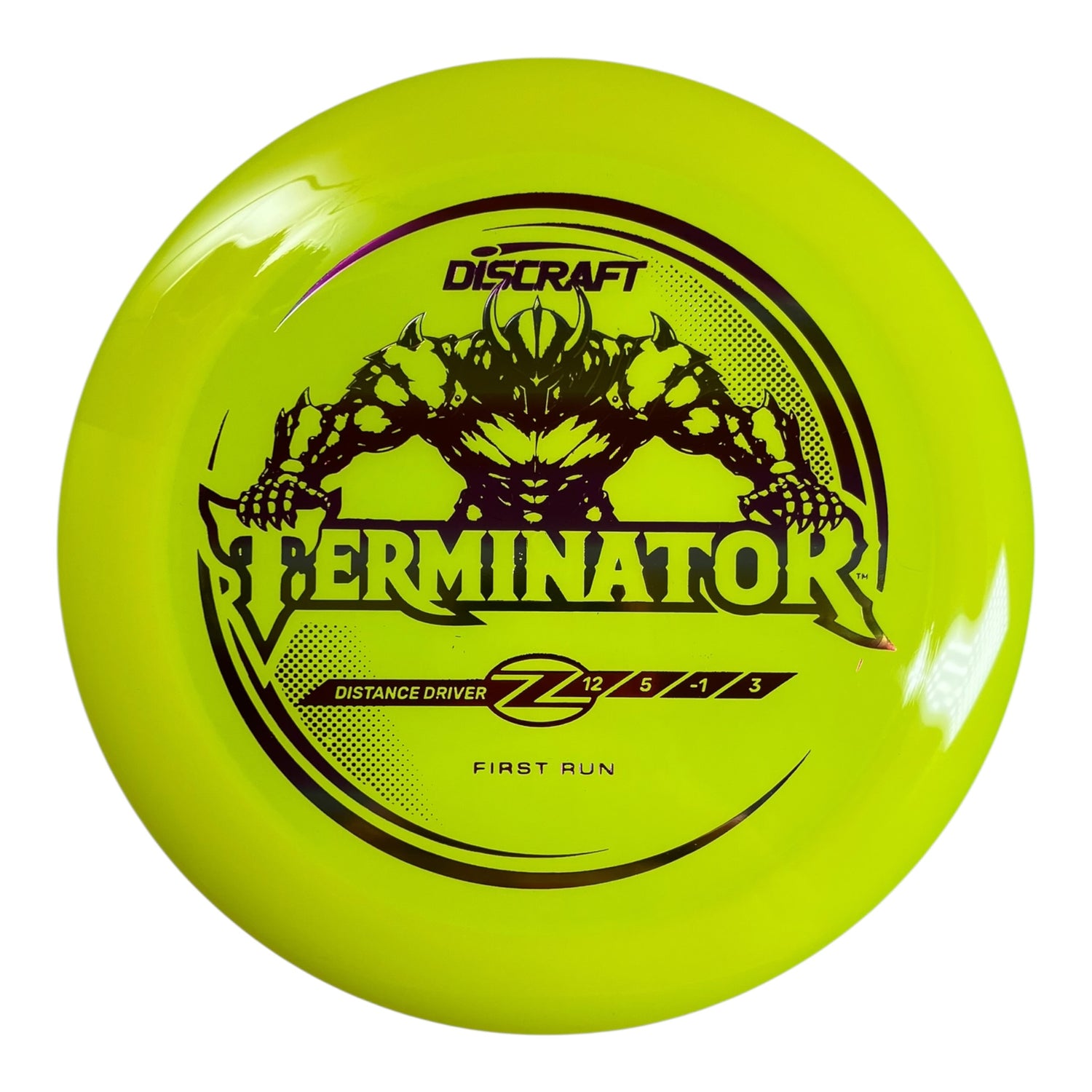 Discraft Terminator | Z Line | Yellow/Sunset 173g (First Run) Disc Golf