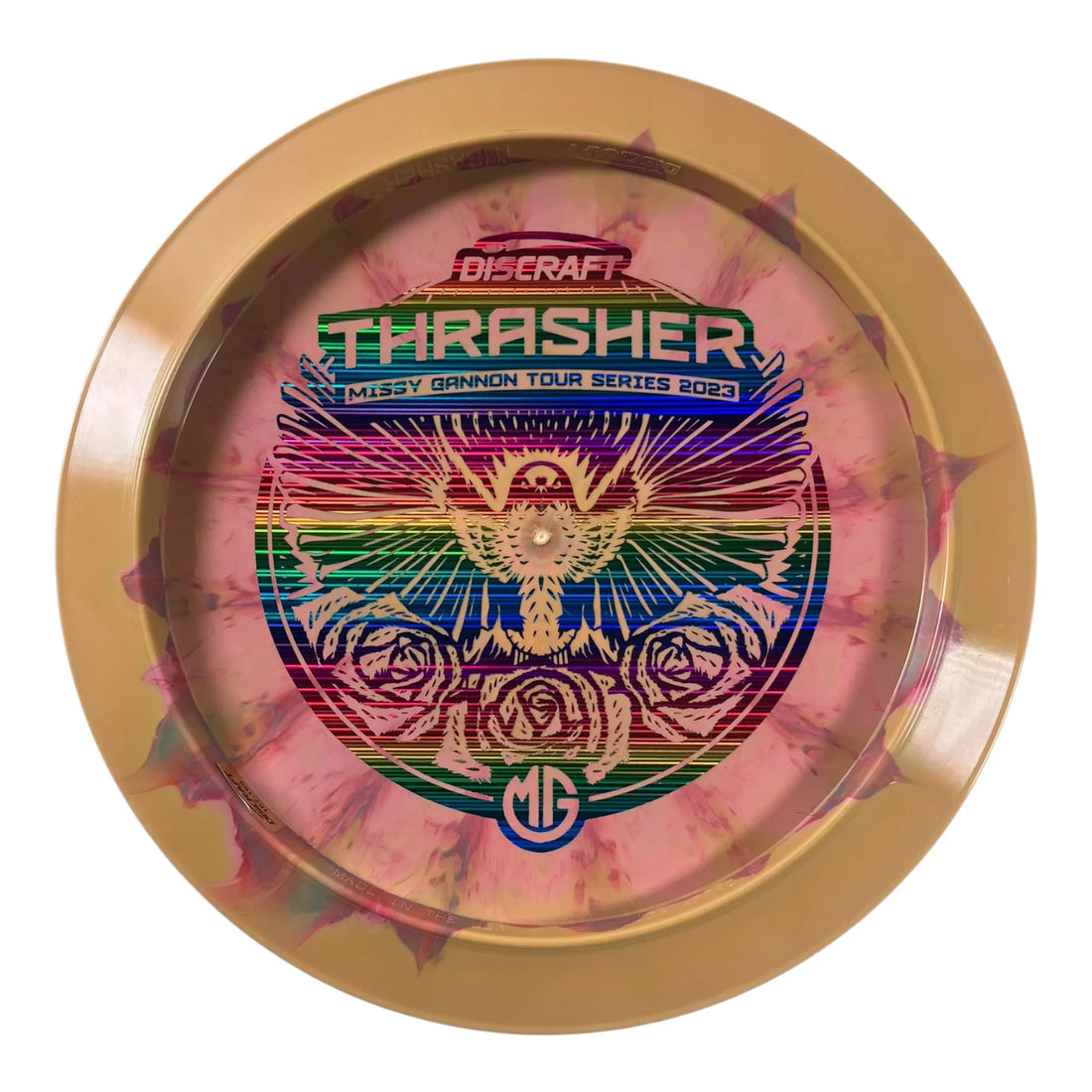 Discraft Thrasher | ESP | Yellow/Rainbow 167g (Missy Gannon) Disc Golf