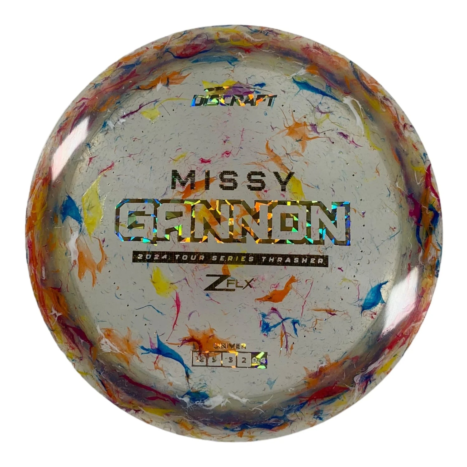 Discraft Thrasher | Jawbreaker Z FLX | Yellow/Gold Holo 174g (Missy Gannon) Disc Golf