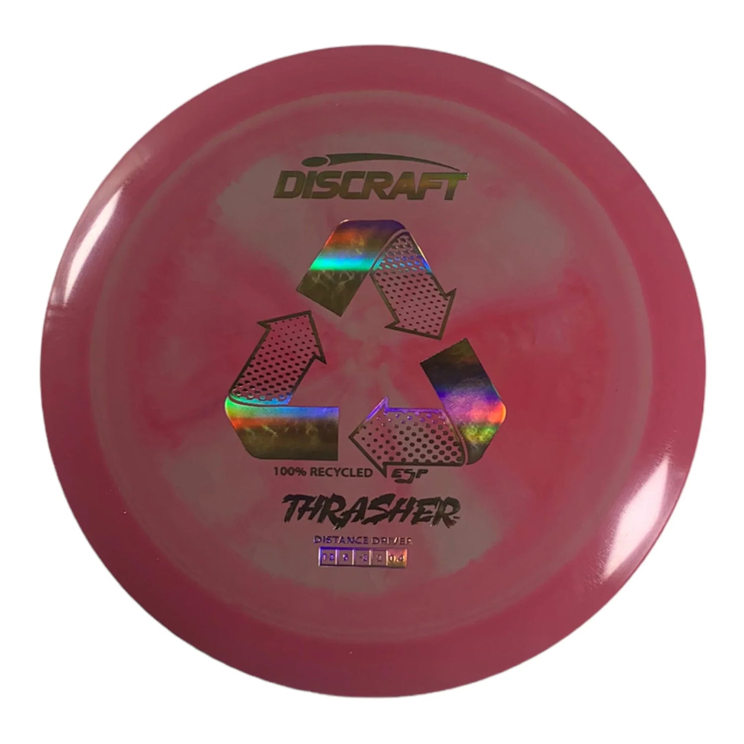 Discraft Thrasher | Recycled ESP | Pink/Gold Holo 170g Disc Golf