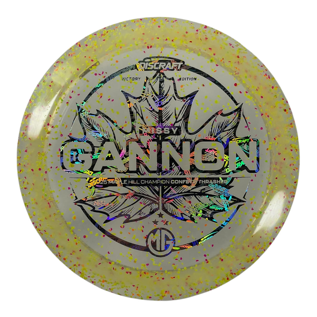 Discraft Thrasher | Z Confetti | Yellow/Discraft 174g (Victory Edition) Disc Golf