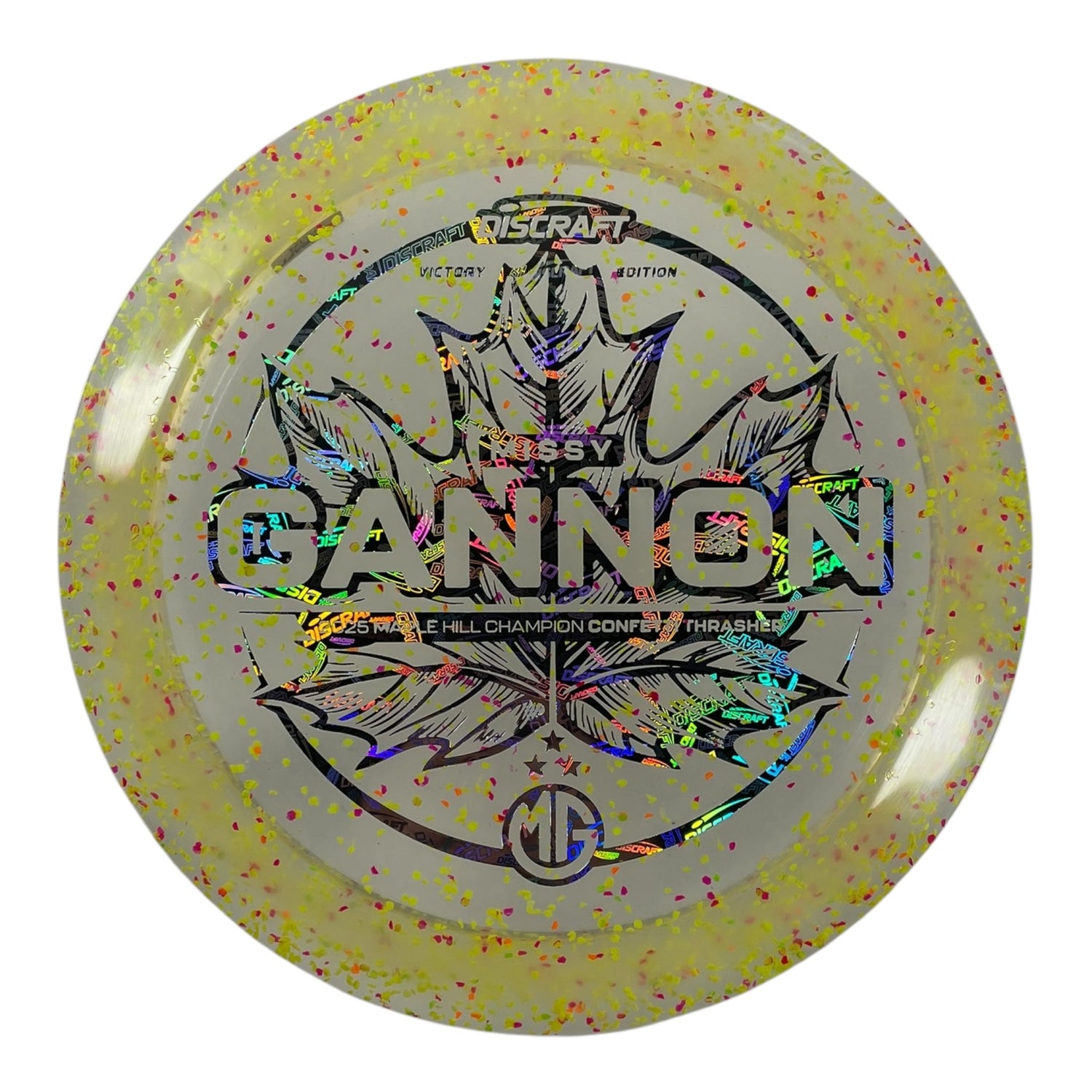 Discraft Thrasher | Z Confetti | Yellow/Discraft 174g (Victory Edition) Disc Golf