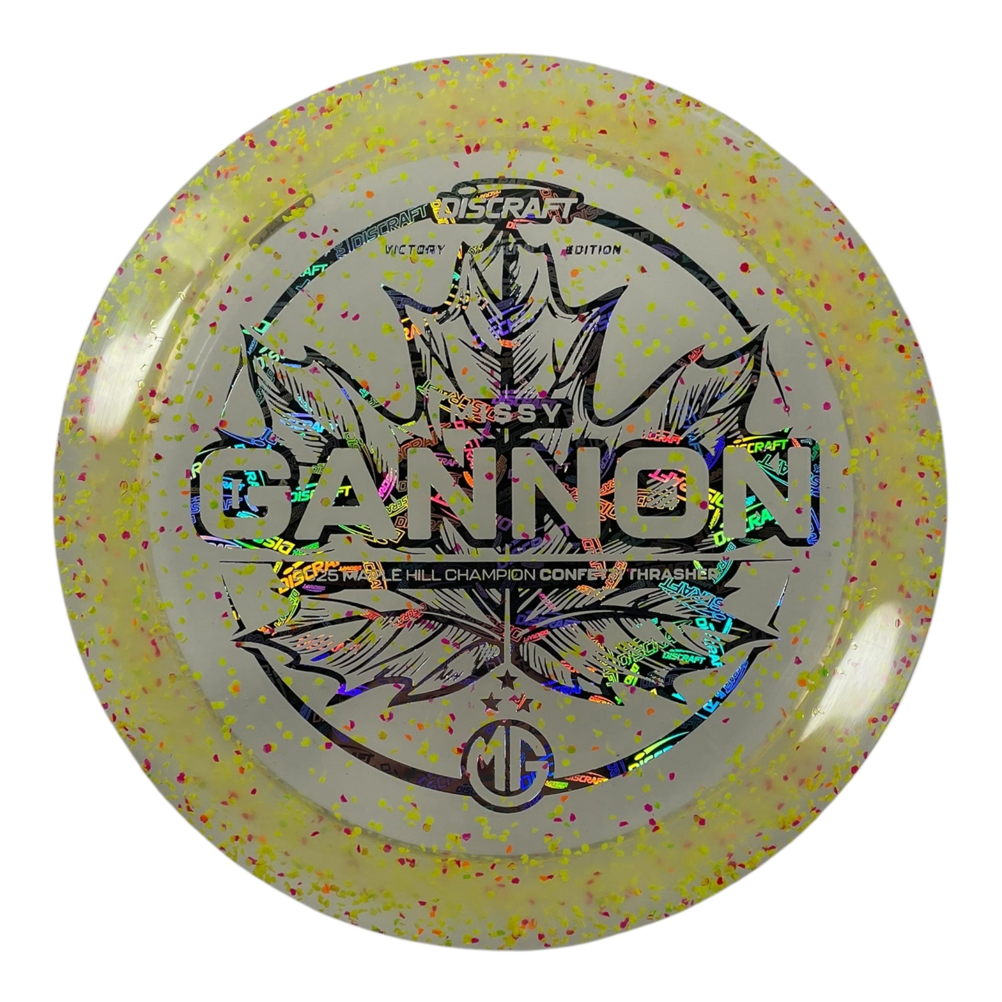 Discraft Thrasher | Z Confetti | Yellow/Discraft 174g (Victory Edition) Disc Golf