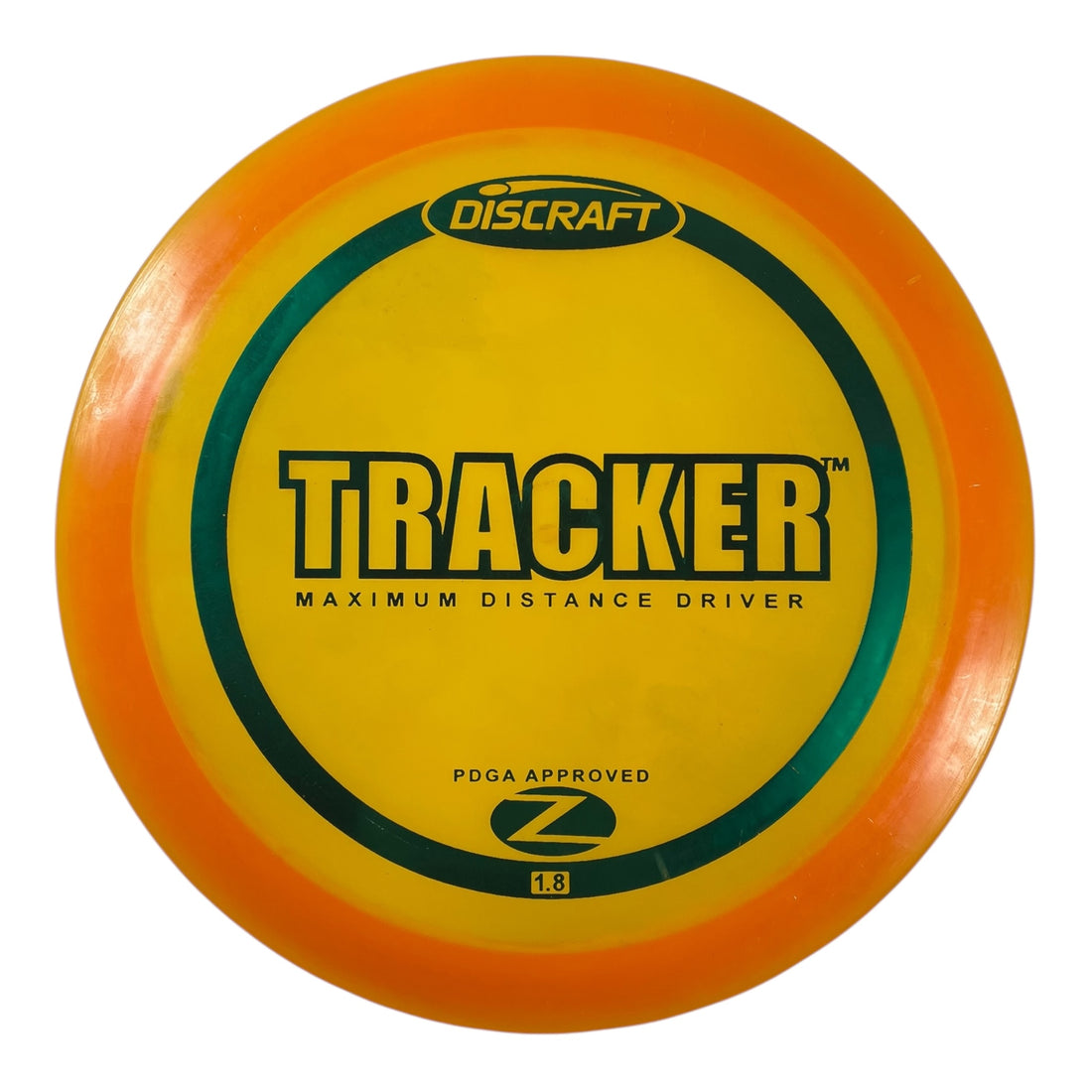 Discraft Tracker | Z Line | Orange/Green 170g (PFN) Disc Golf