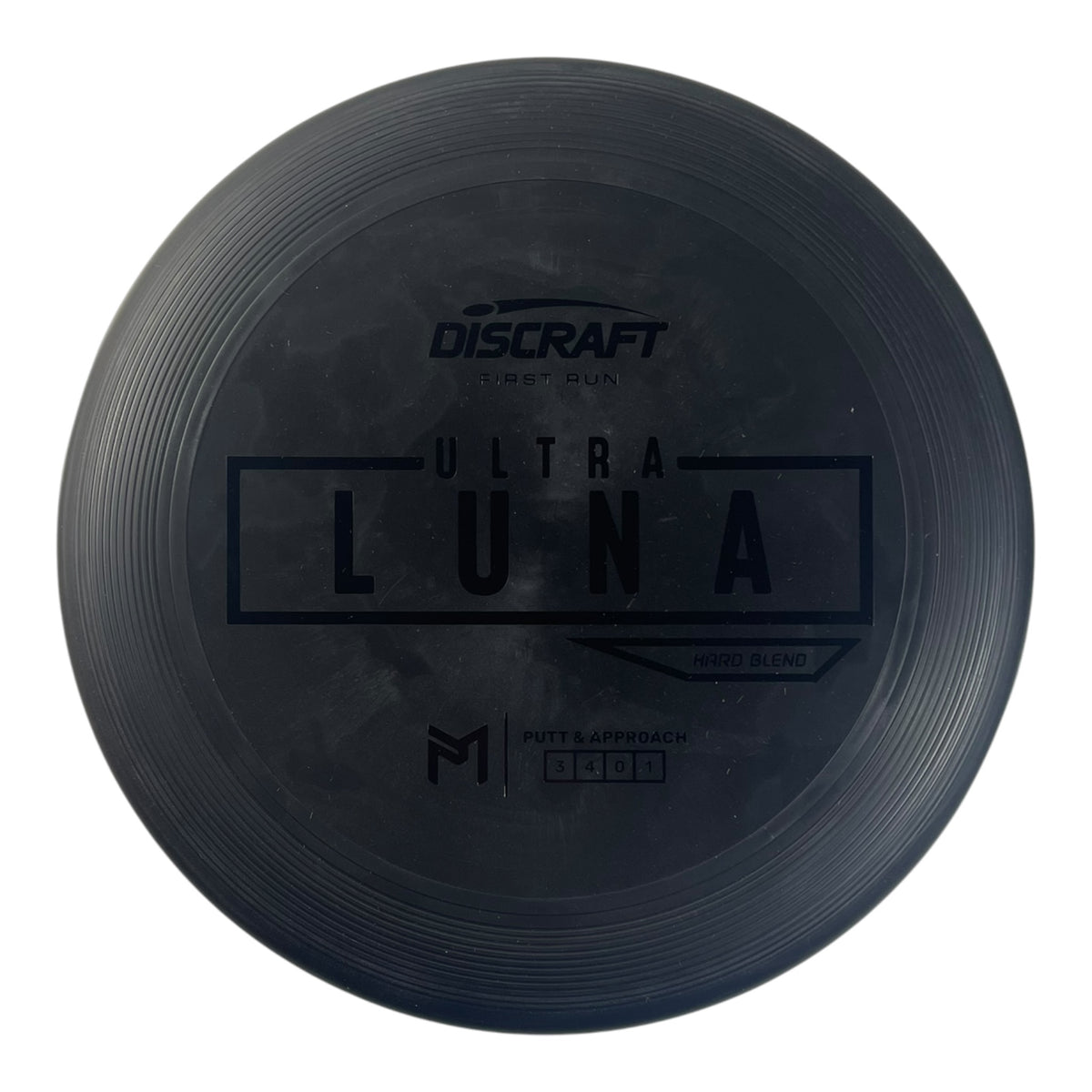 Discraft UltraLuna | Putter Line Hard | Black/Black 169g (First Run) Disc Golf