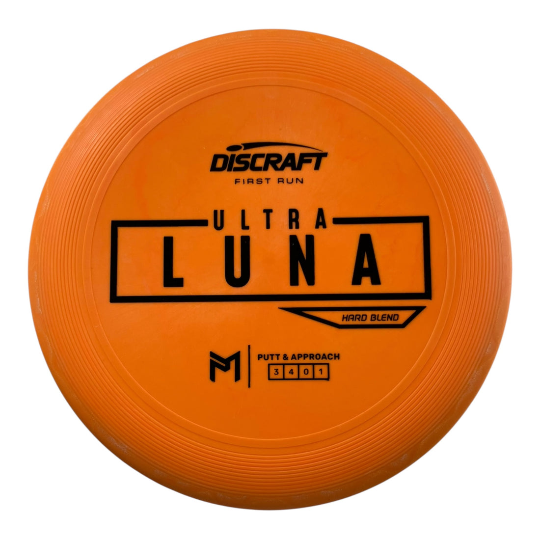 Discraft UltraLuna | Putter Line Hard | Orange/Black 175g (First Run) Disc Golf