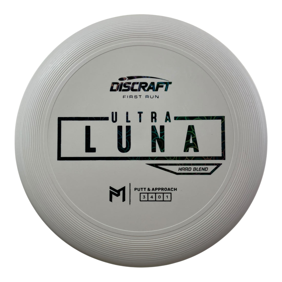 Discraft UltraLuna | Putter Line Hard | White/Circles 173g (First Run) Disc Golf