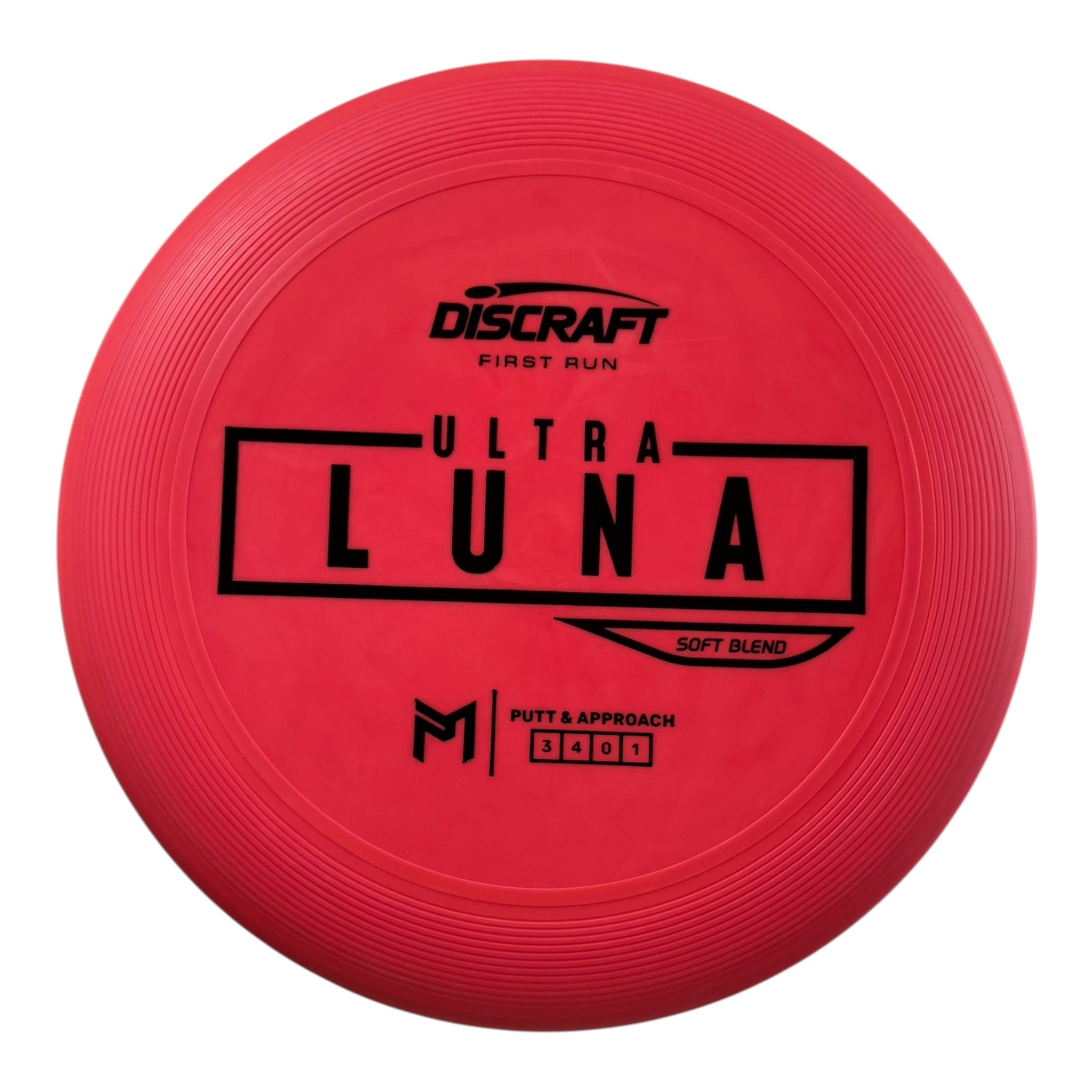 Discraft UltraLuna | Putter Line Soft | Orange/Black 169-173g (First Run) Disc Golf