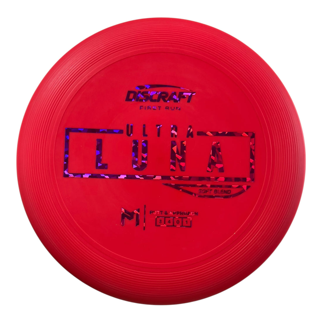 Discraft UltraLuna | Putter Line Soft | Red/Purple 173g (First Run) Disc Golf