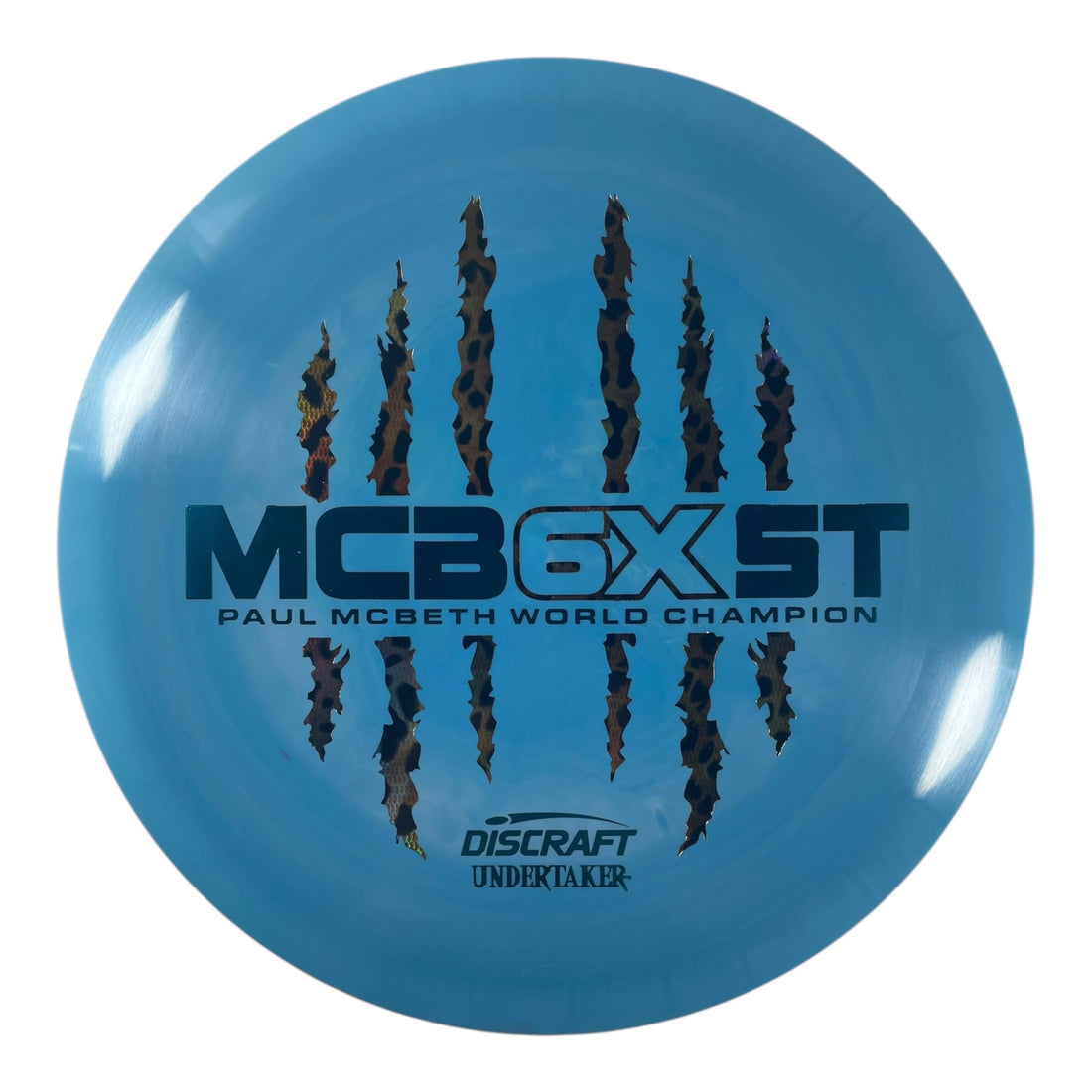 Discraft Undertaker | ESP | Blue/Cheetah 174g (Paul McBeth 6x Claw) Disc Golf