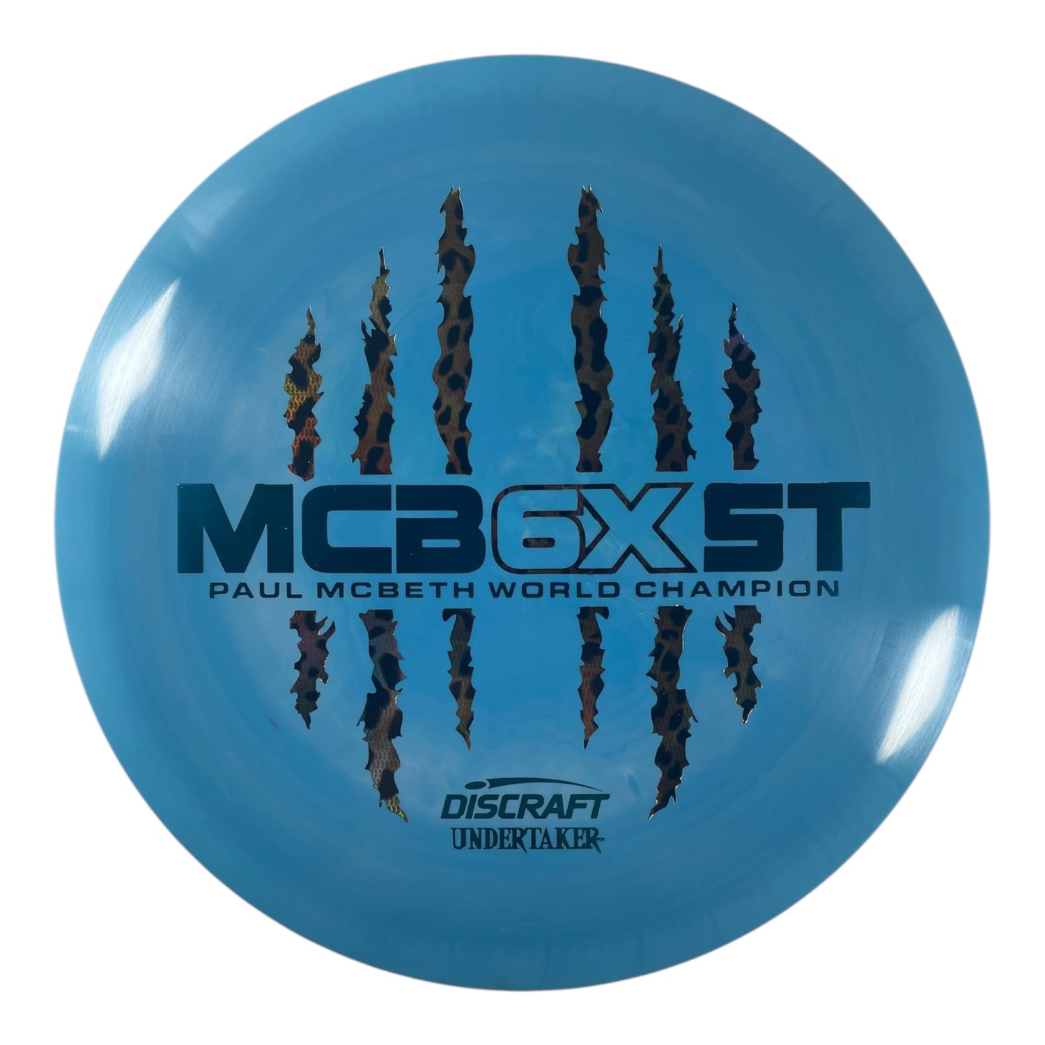 Discraft Undertaker | ESP | Blue/Cheetah 174g (Paul McBeth 6x Claw) Disc Golf