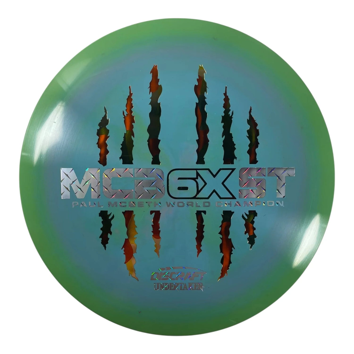 Discraft Undertaker | ESP | Blue/Multi 171g (Paul McBeth 6x Claw) Disc Golf