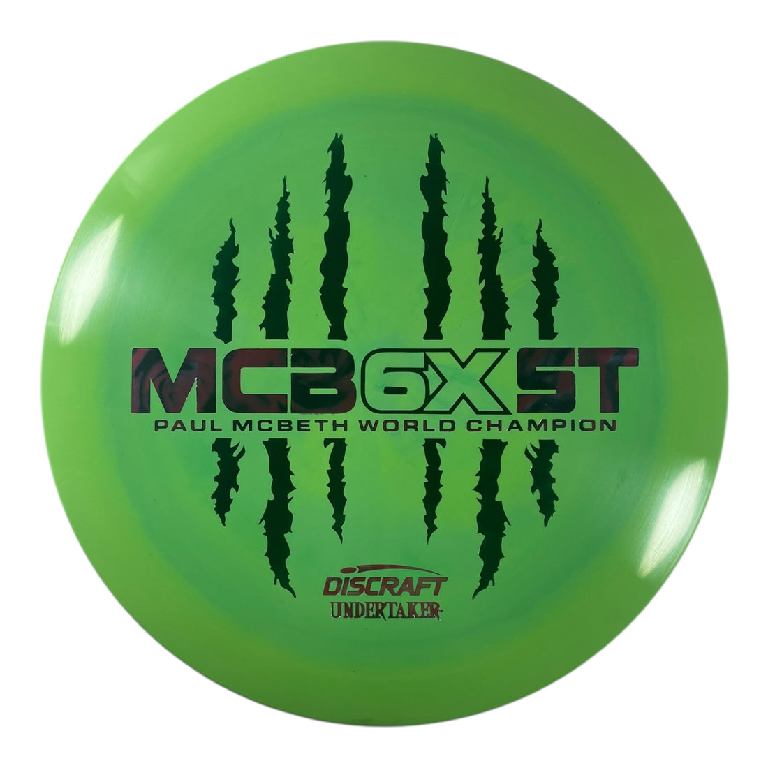 Discraft Undertaker | ESP | Green/Green 174g (Paul McBeth 6x Claw) Disc Golf
