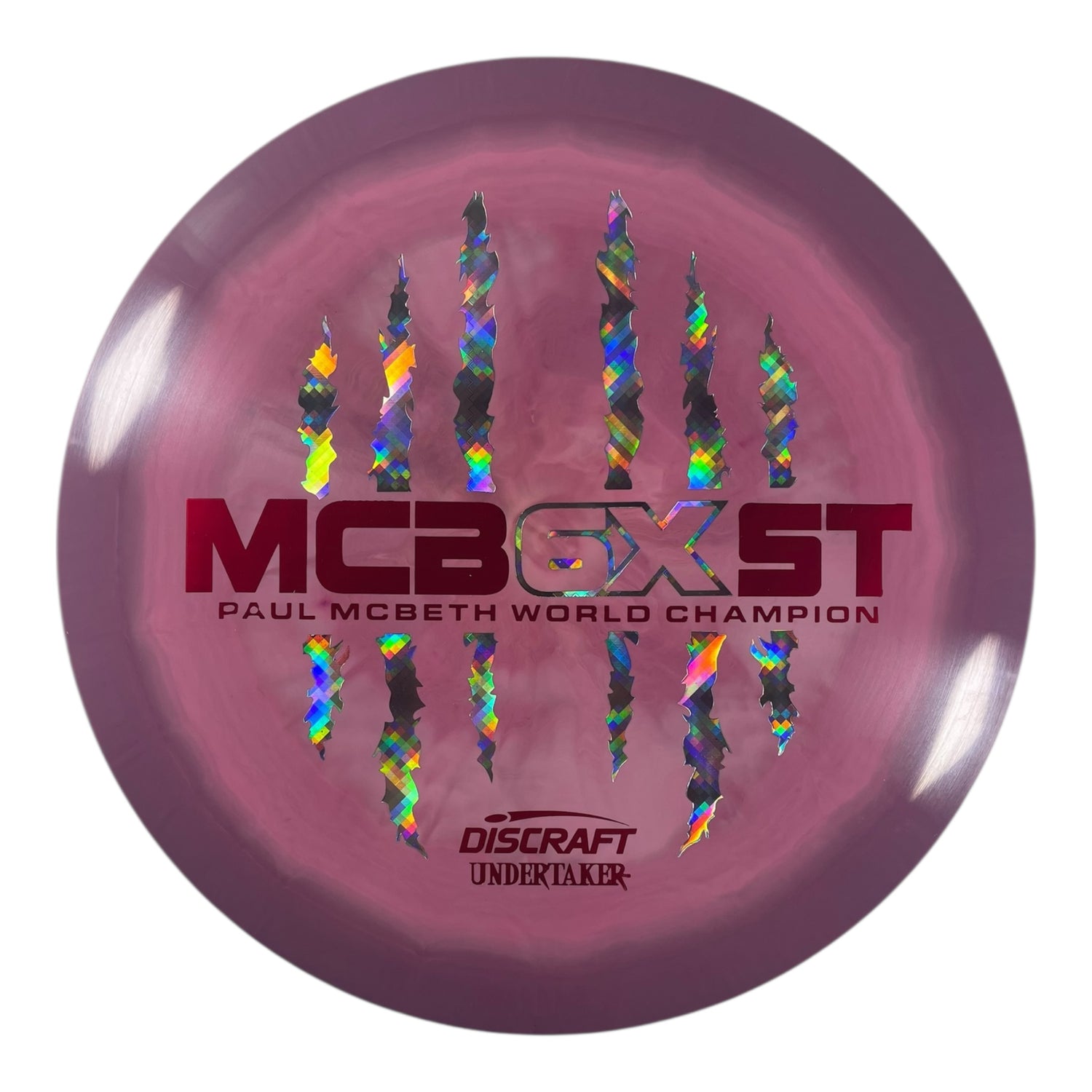 Discraft Undertaker | ESP | Pink/Holo 173g (Paul McBeth 6x Claw) Disc Golf