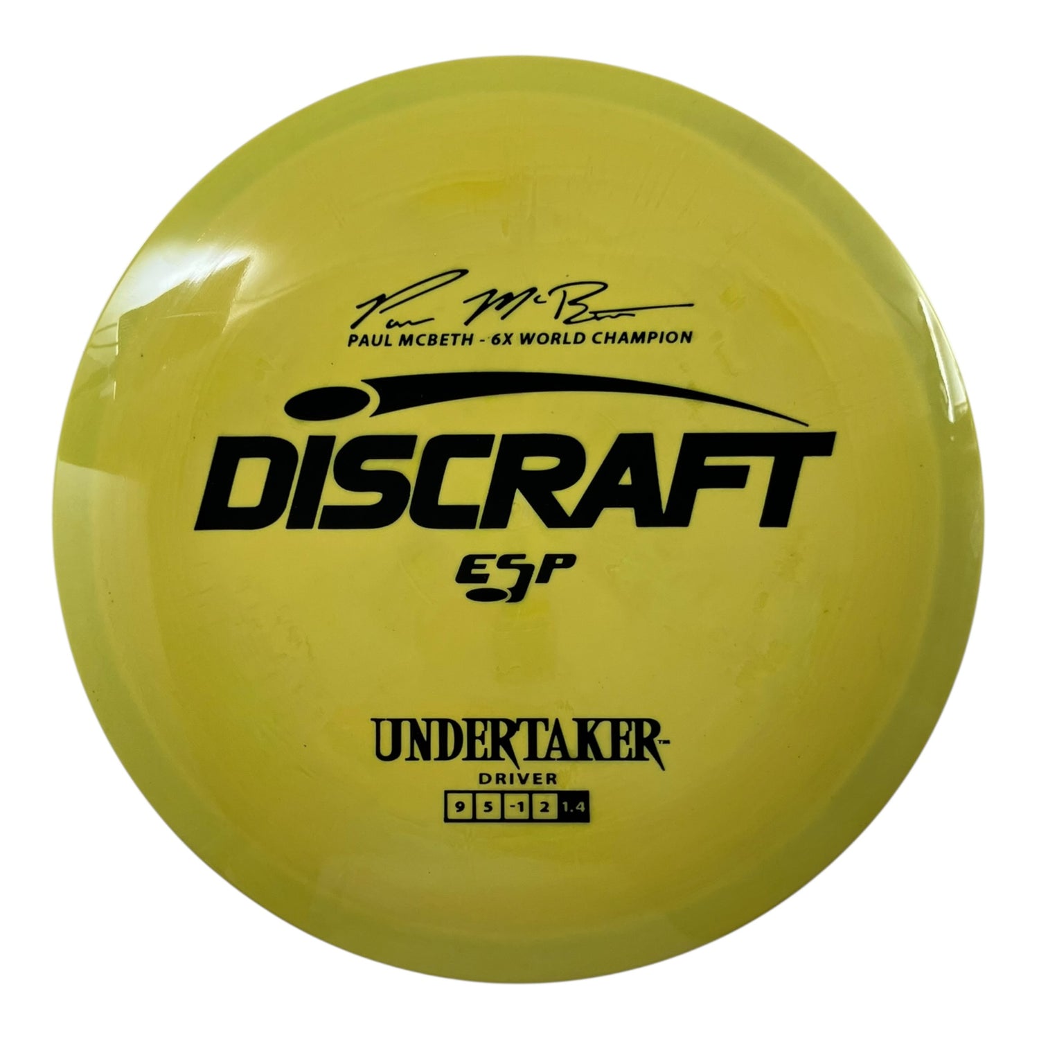 Discraft Undertaker | ESP | Yellow/Black 172g Disc Golf