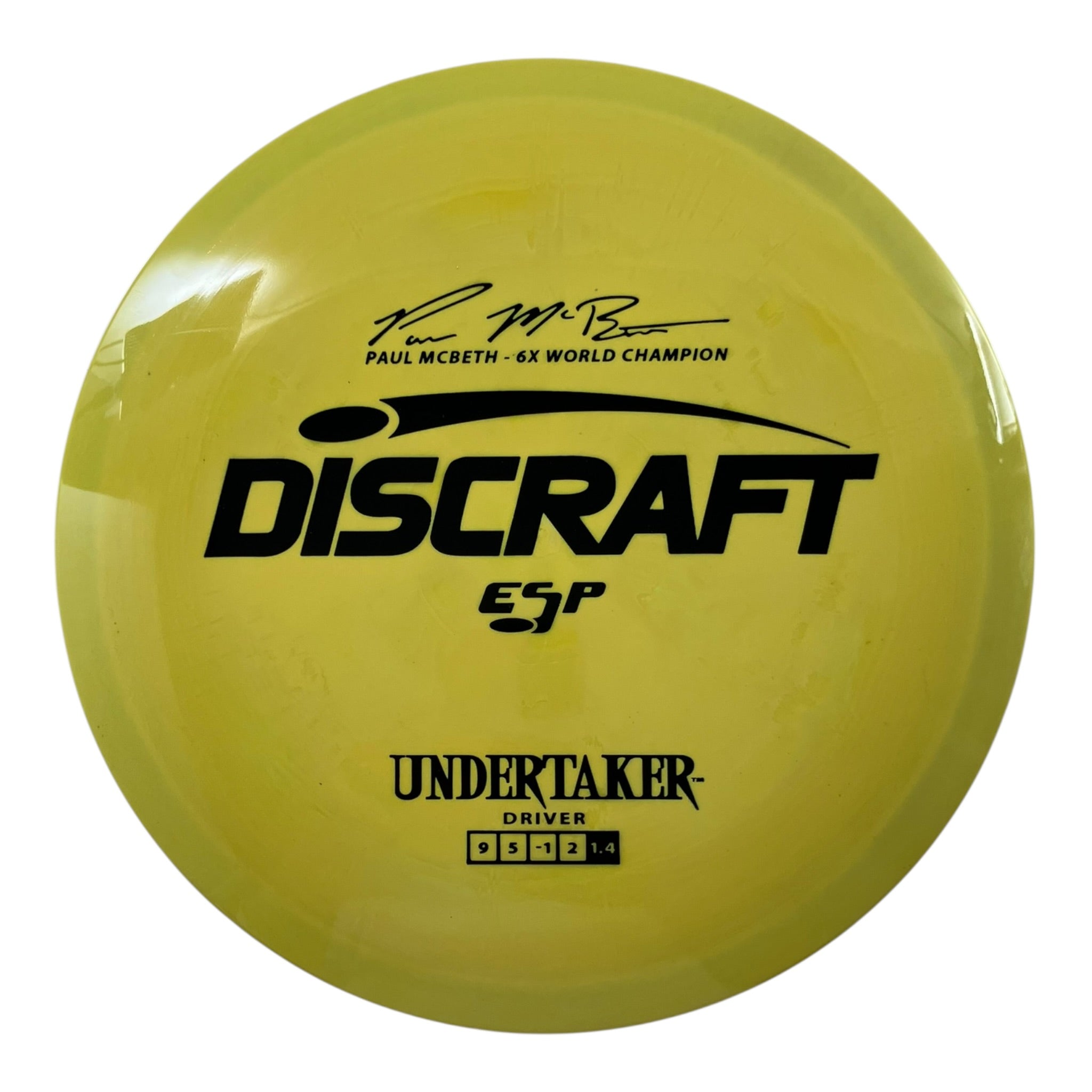 Discraft Undertaker | ESP | Yellow/Black 172g Disc Golf