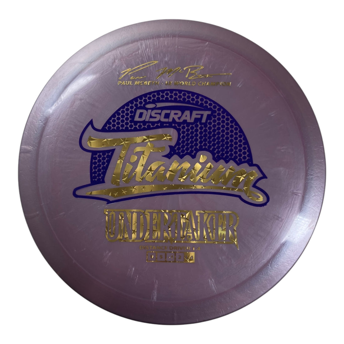 Discraft Undertaker | Titanium | Purple/Gold 170g (Paul McBeth 5X) Disc Golf
