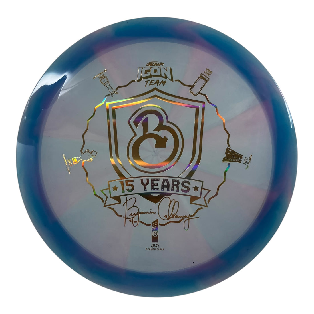 Discraft Undertaker | Z Swirl | Blue/Gold 174g (Ben Callaway) Disc Golf