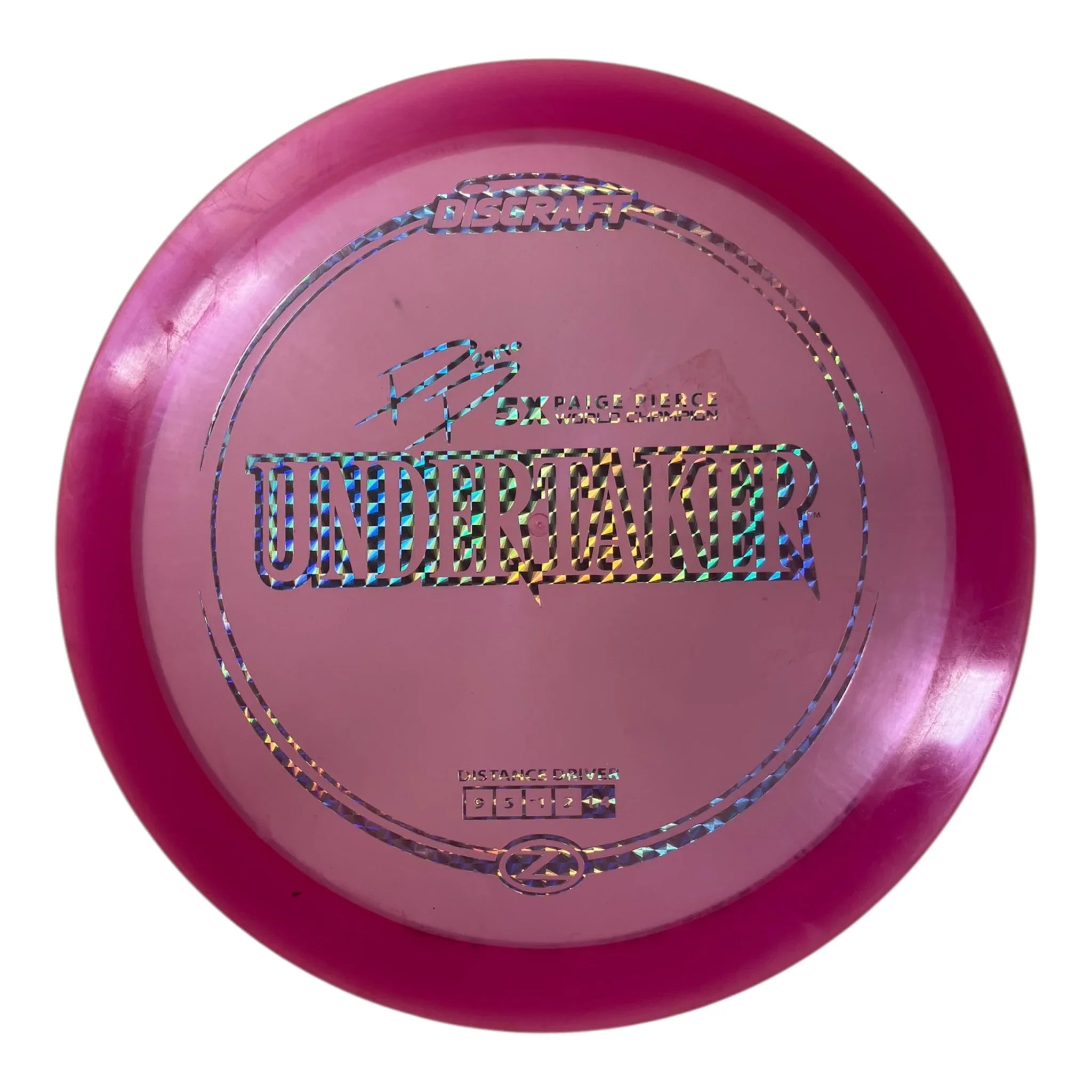 Discraft Undertaker - Used Fair | Z | Pink/Holo 175g (Paige Pierce) Disc Golf