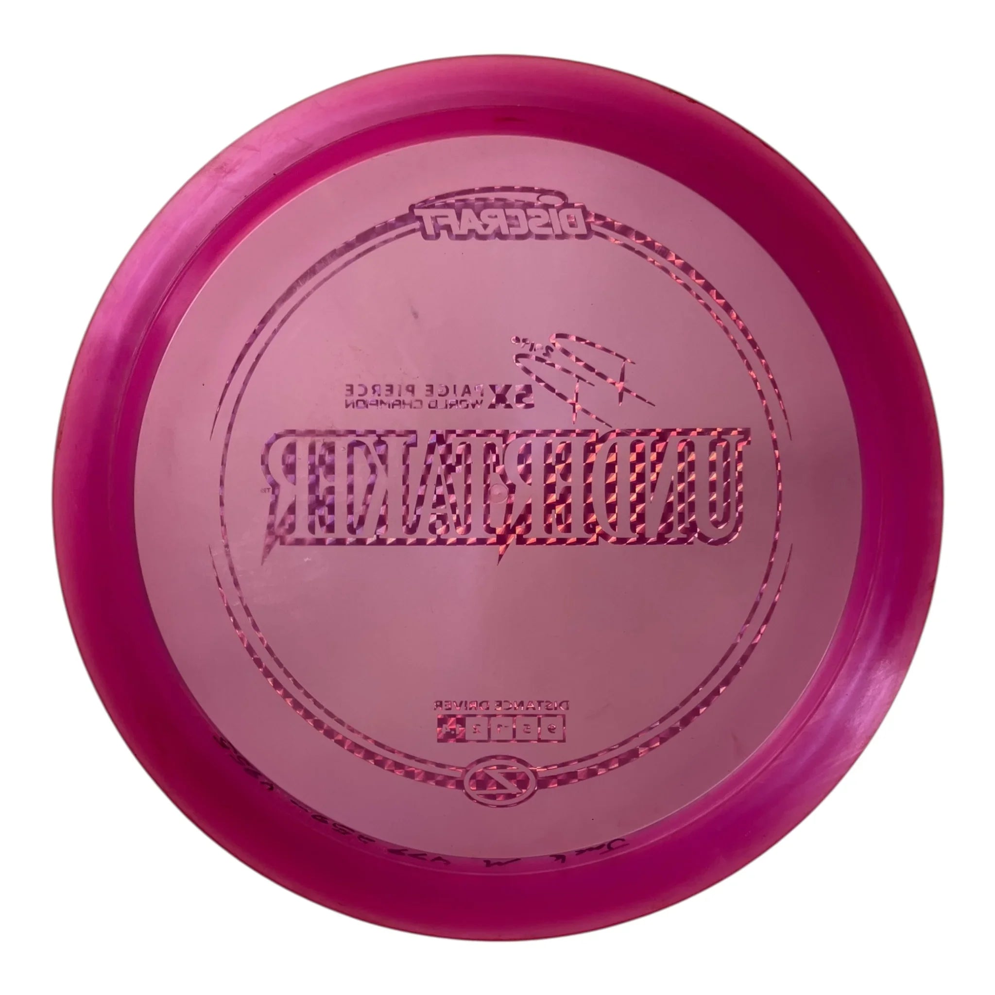 Discraft Undertaker - Used Fair | Z | Pink/Holo 175g (Paige Pierce) Disc Golf
