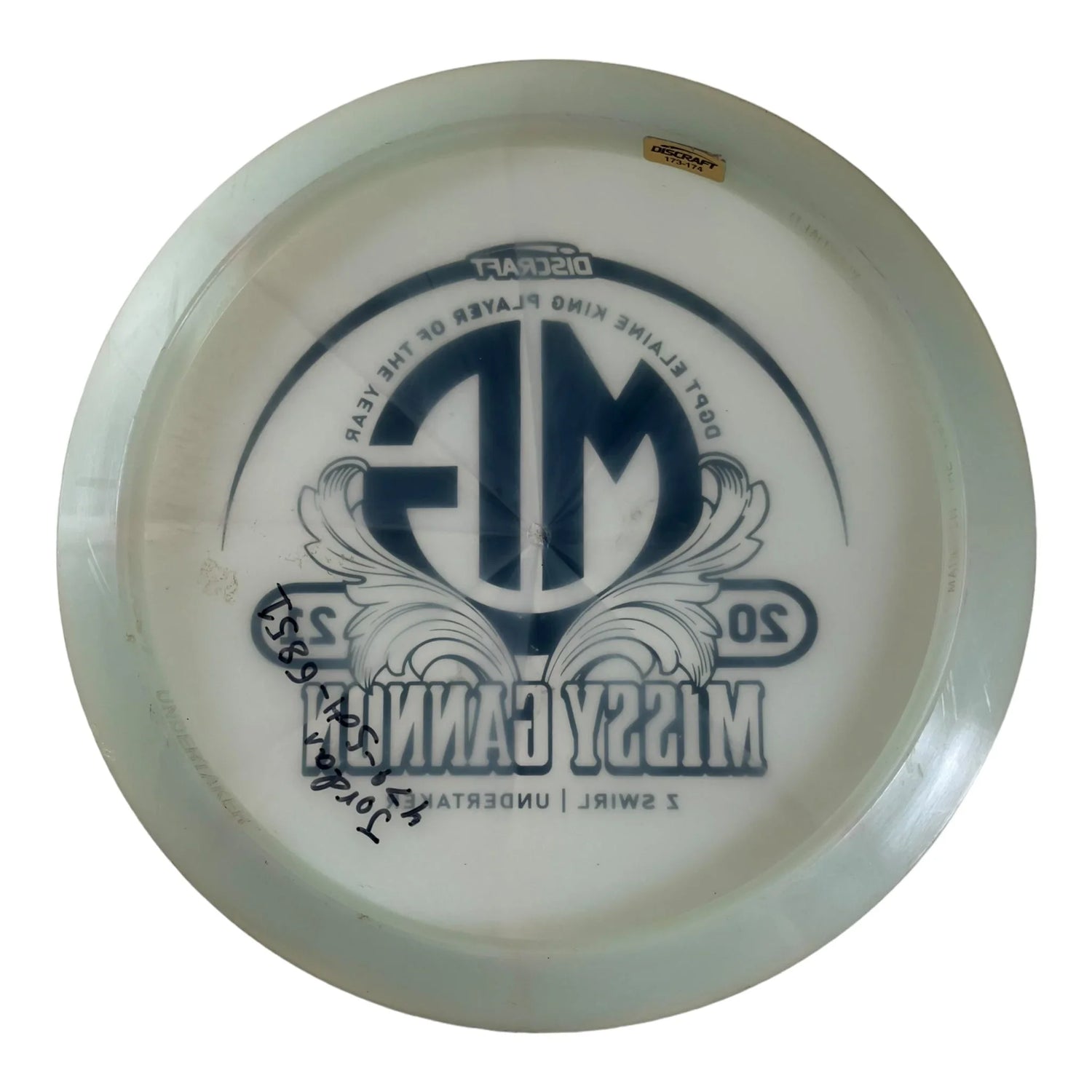 Discraft Undertaker - Used Good | Z Swirl | White/Black 173g (Missy Gannon) Disc Golf