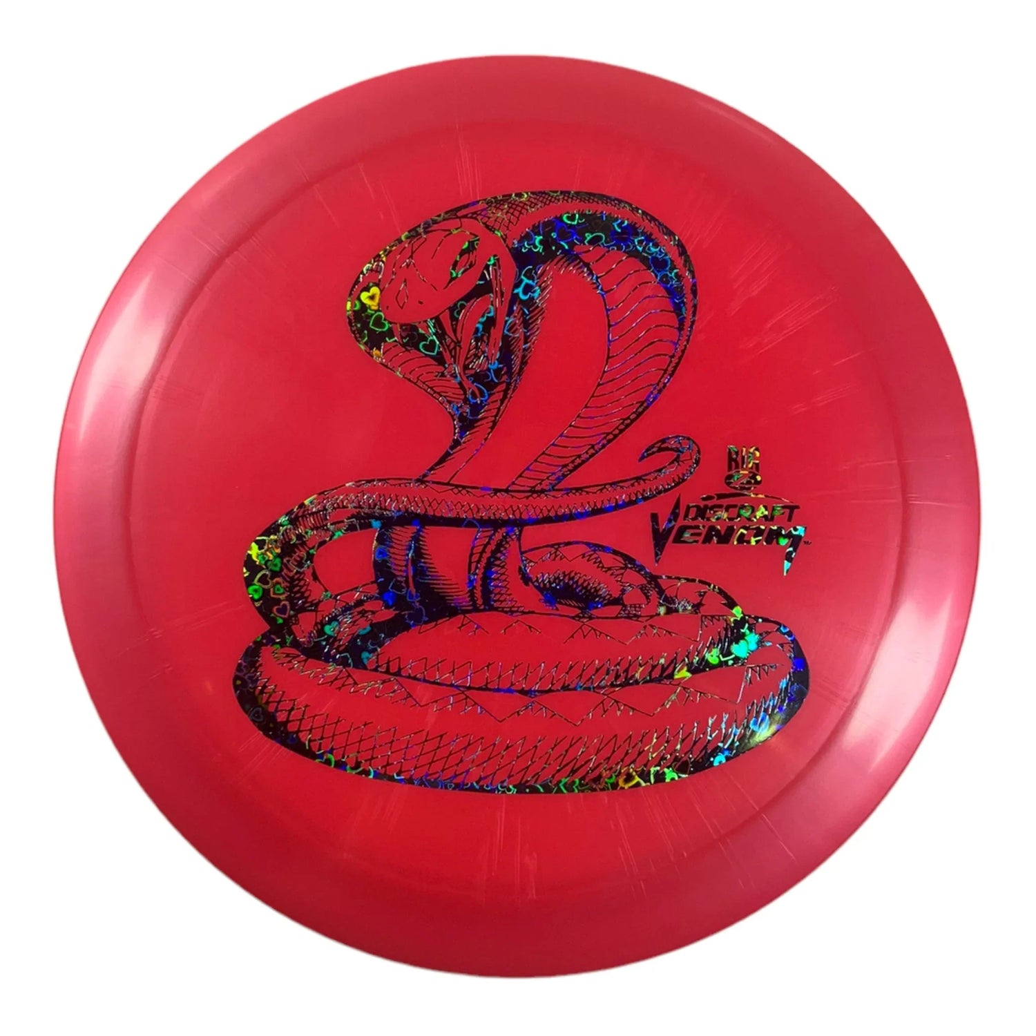 Discraft Venom | Big Z | Pink/Blue Hearts 172g Disc Golf
