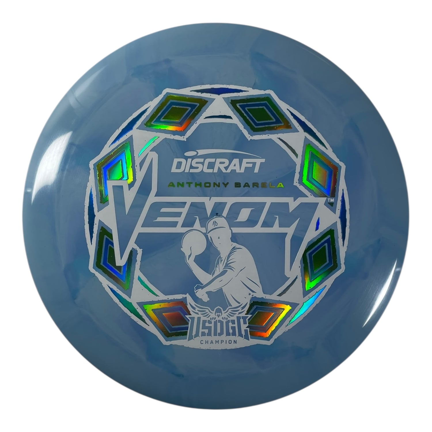 Discraft Venom | ESP Swirl | Blue/Holo 171g (Anthony Barela USDGC) Disc Golf