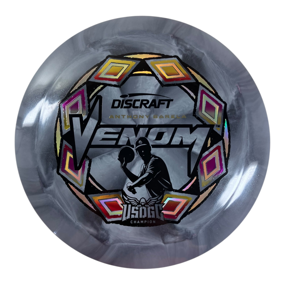 Discraft Venom | ESP Swirl | Grey/Sunset 170g (Anthony Barela USDGC) Disc Golf
