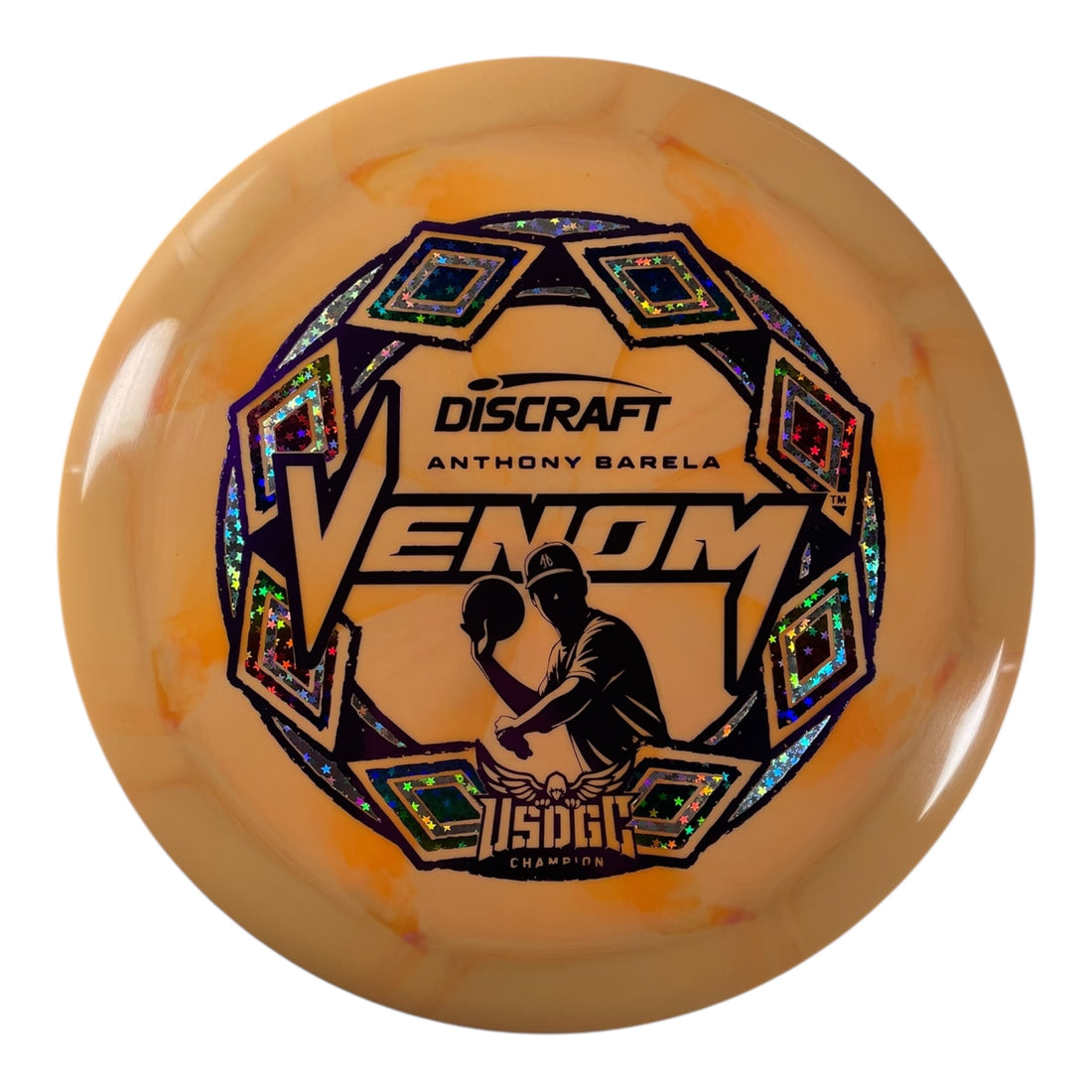 Discraft Venom | ESP Swirl | Orange/Stars 172g (Anthony Barela USDGC) Disc Golf