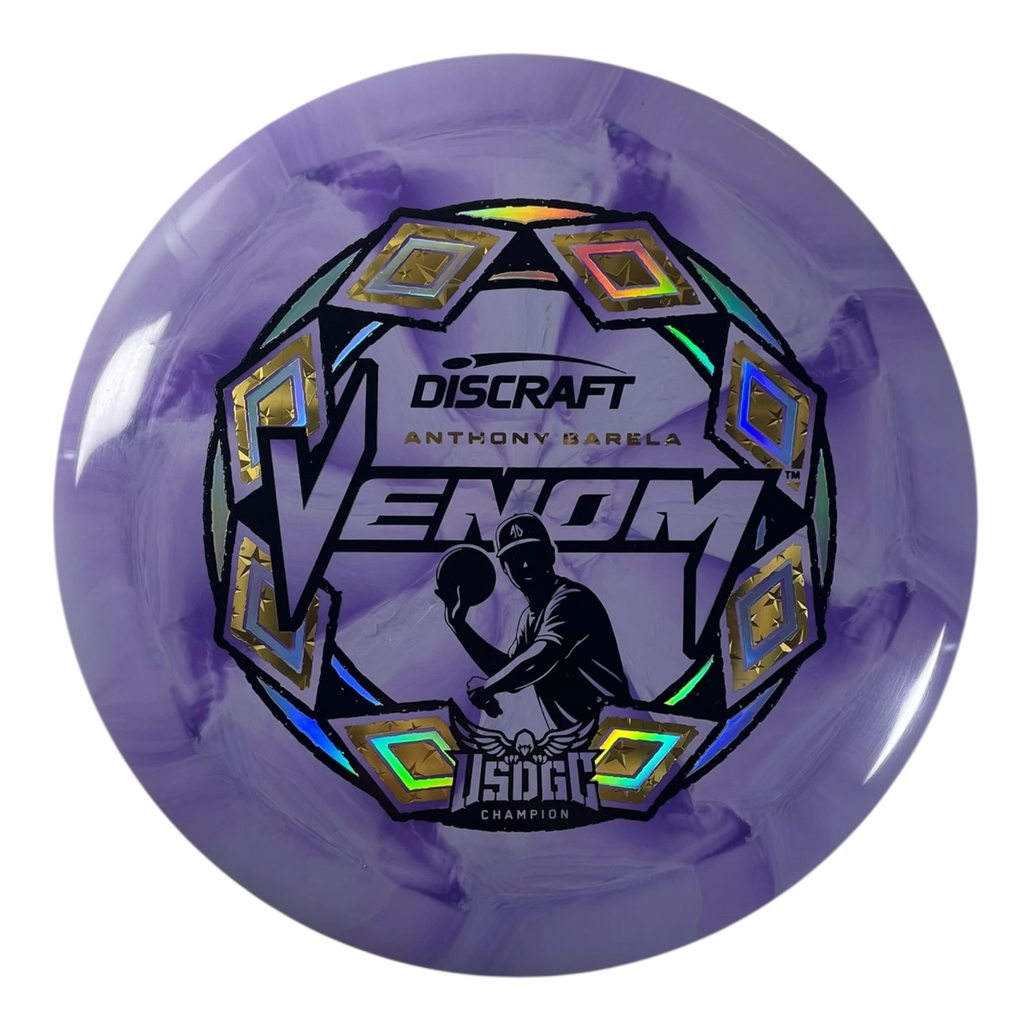Discraft Venom | ESP Swirl | Purple/Stars 174g (Anthony Barela USDGC) Disc Golf