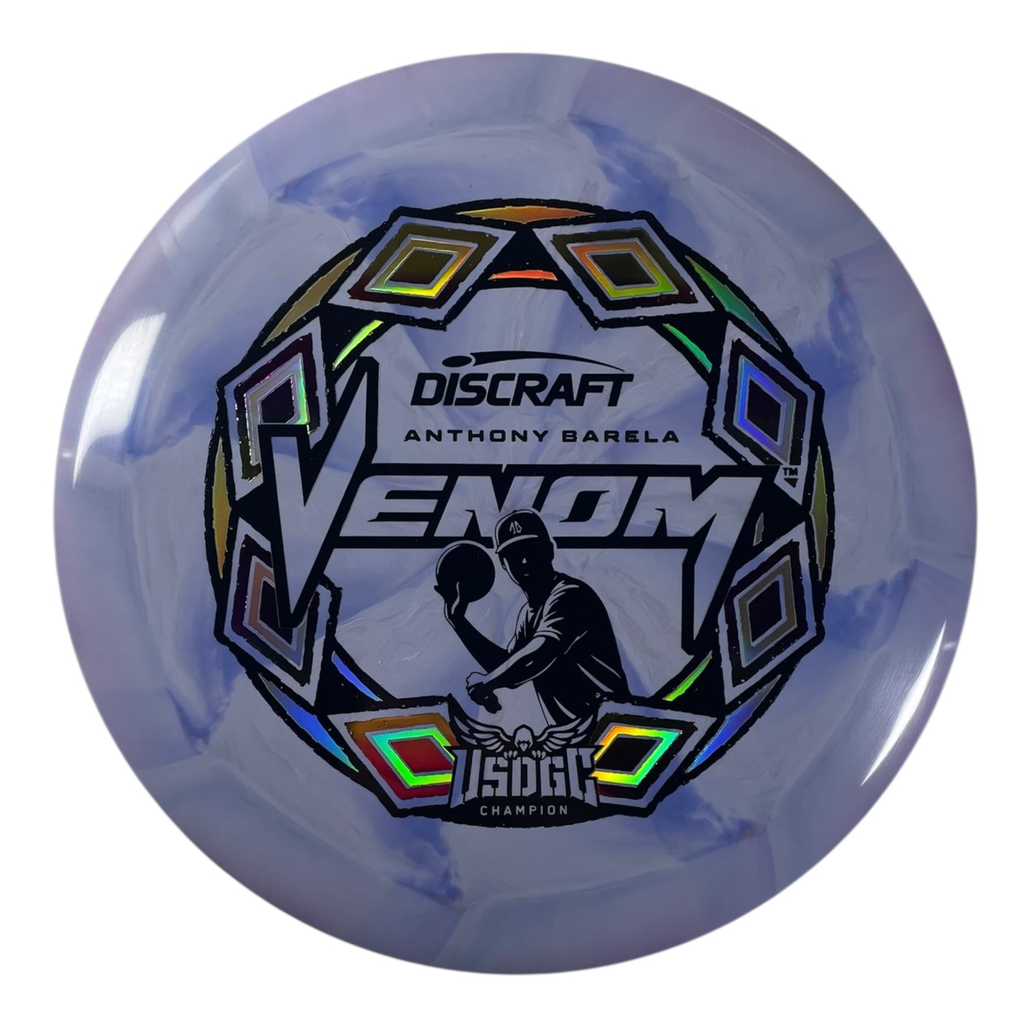 Discraft Venom | ESP Swirl | Purple/Sunset 174g (Anthony Barela USDGC) Disc Golf