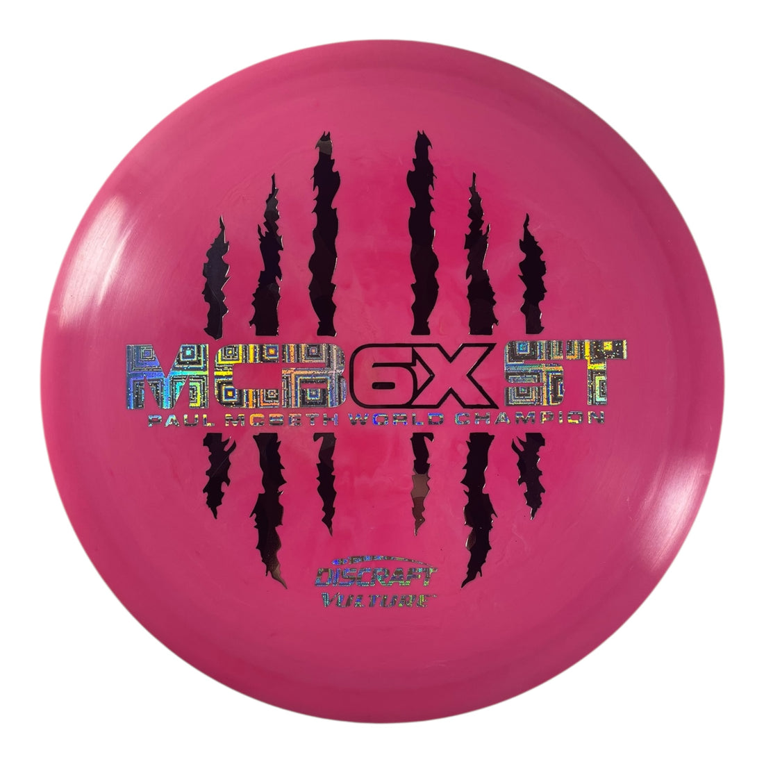Discraft Vulture | ESP | Pink/Multi 173g (Paul McBeth 6x Claw) Disc Golf