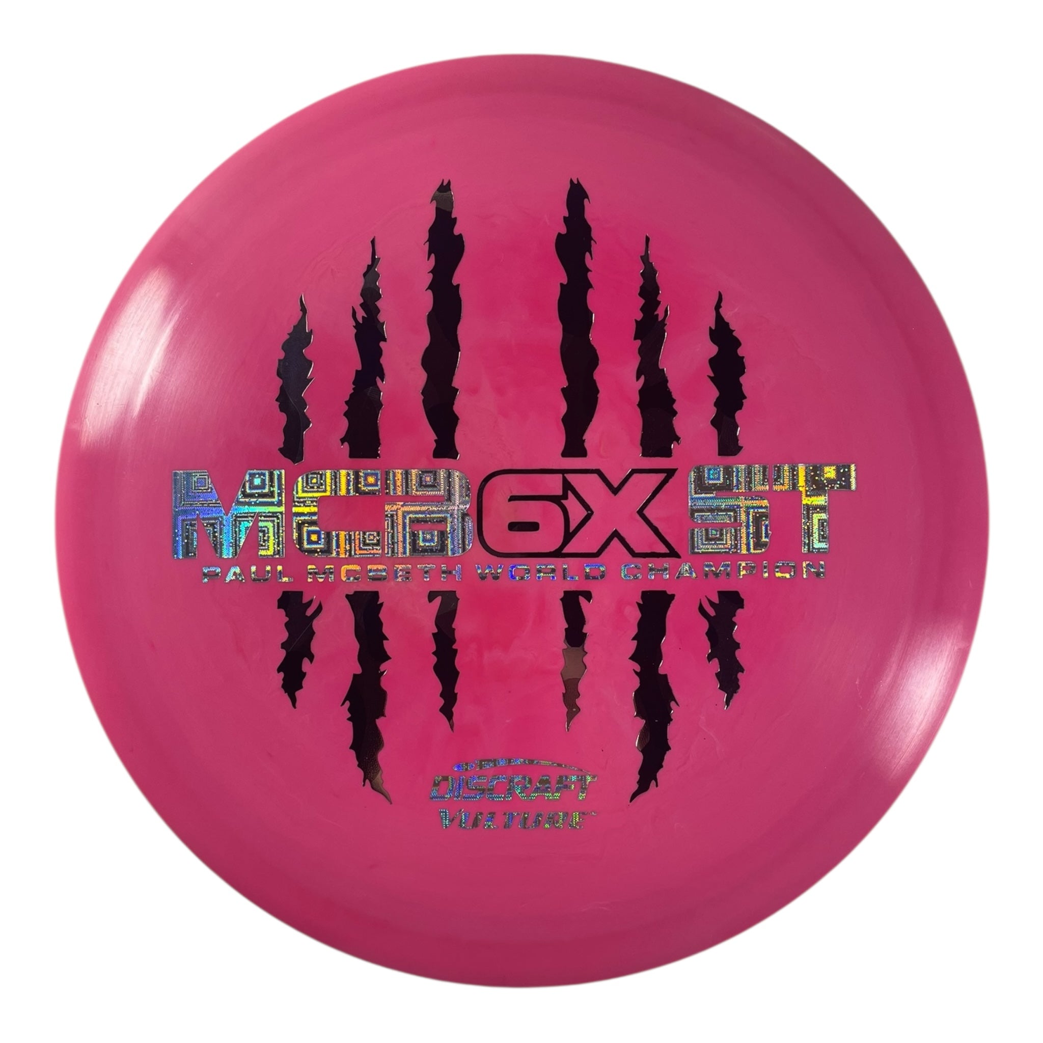 Discraft Vulture | ESP | Pink/Multi 173g (Paul McBeth 6x Claw) Disc Golf