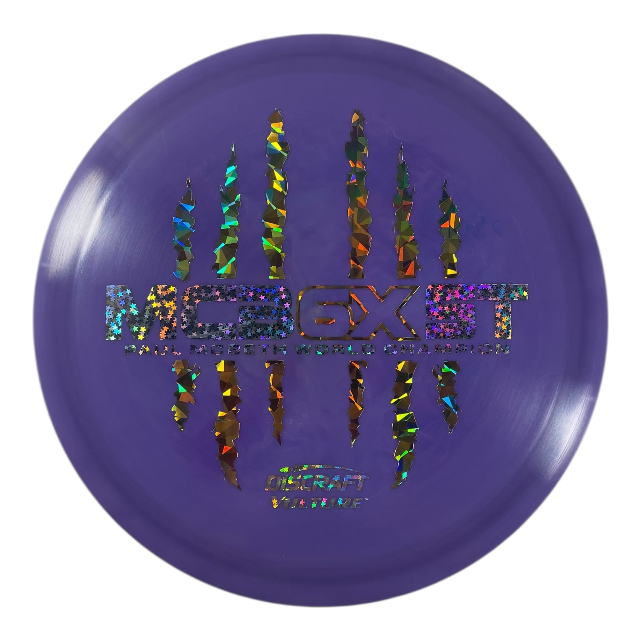 Discraft Vulture | ESP | Purple/Gold Holo 174g (Paul McBeth 6x Claw) Disc Golf