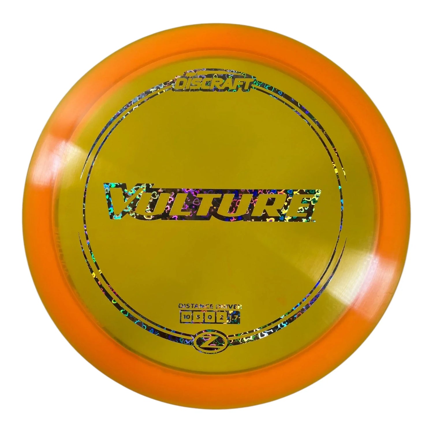 Discraft Vulture | Z Line | Orange/Hearts 175g Disc Golf