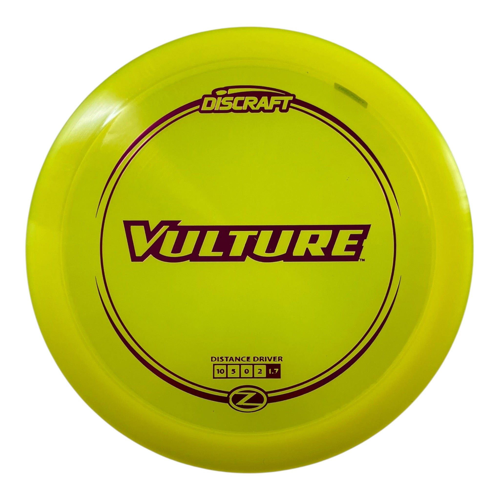 Discraft Vulture | Z Line | Yellow/Purple 162g Disc Golf