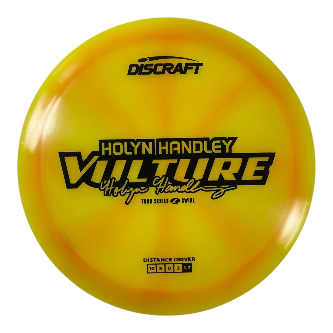 Discraft Vulture | Z Swirl | Yellow/Black 176g (Holyn Handley 2025 Tour Series) Disc Golf